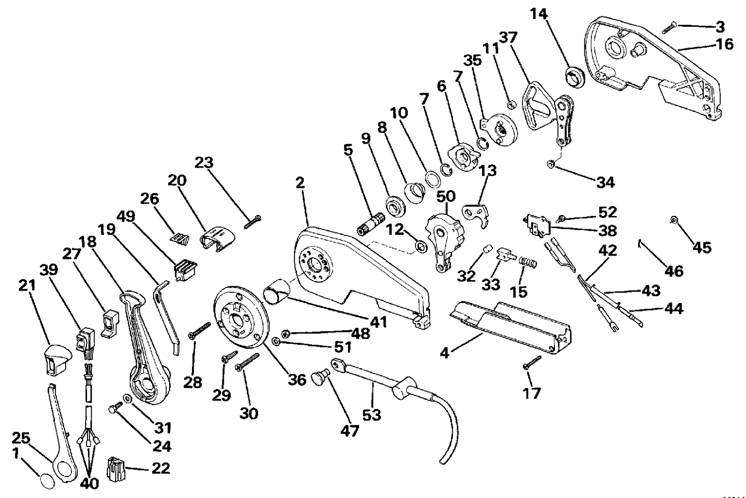 REMOTE CONTROL ASSEMBLY - CONCEALED SIDE MOUNT