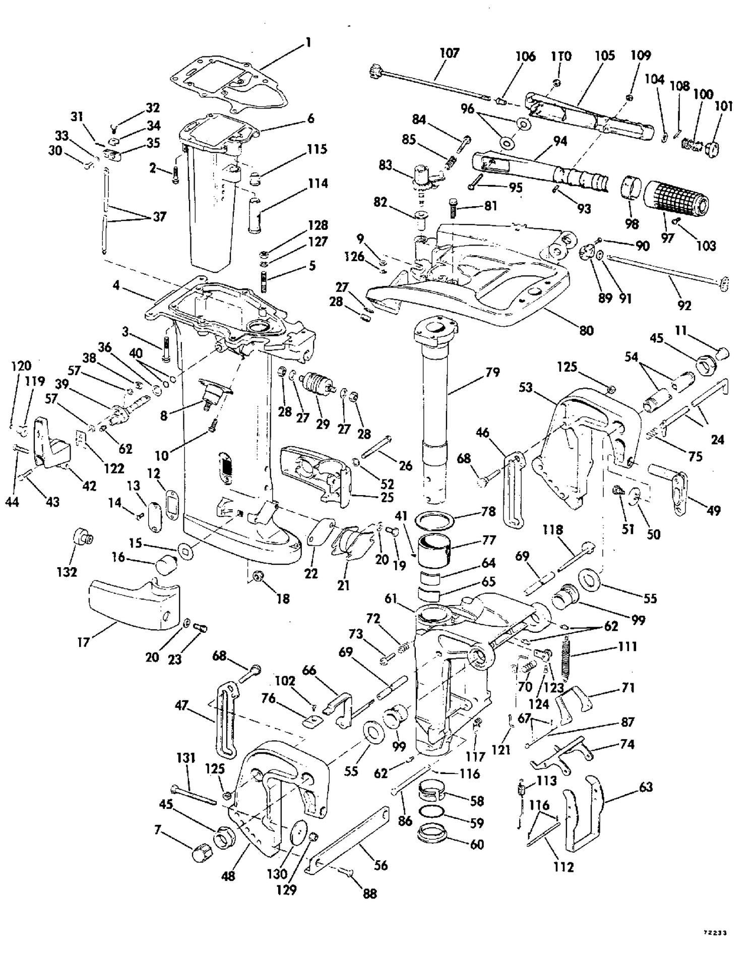 EXHAUST HOUSING-35 HP
