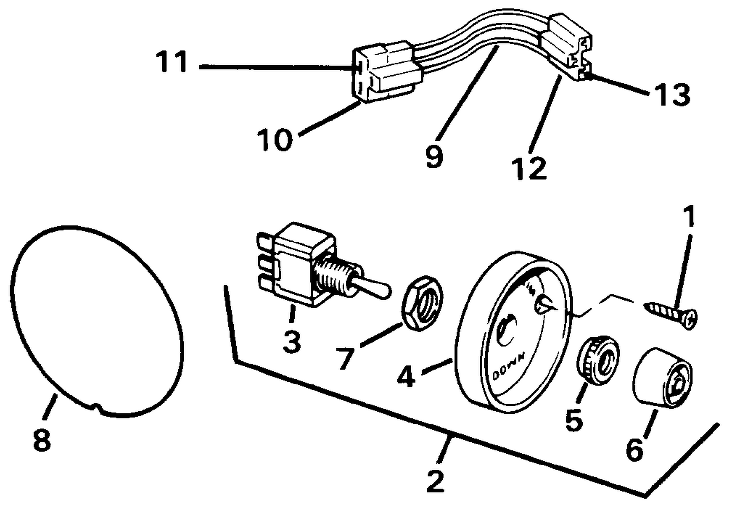 TRIM/TILT SWITCH CONVERSION KIT