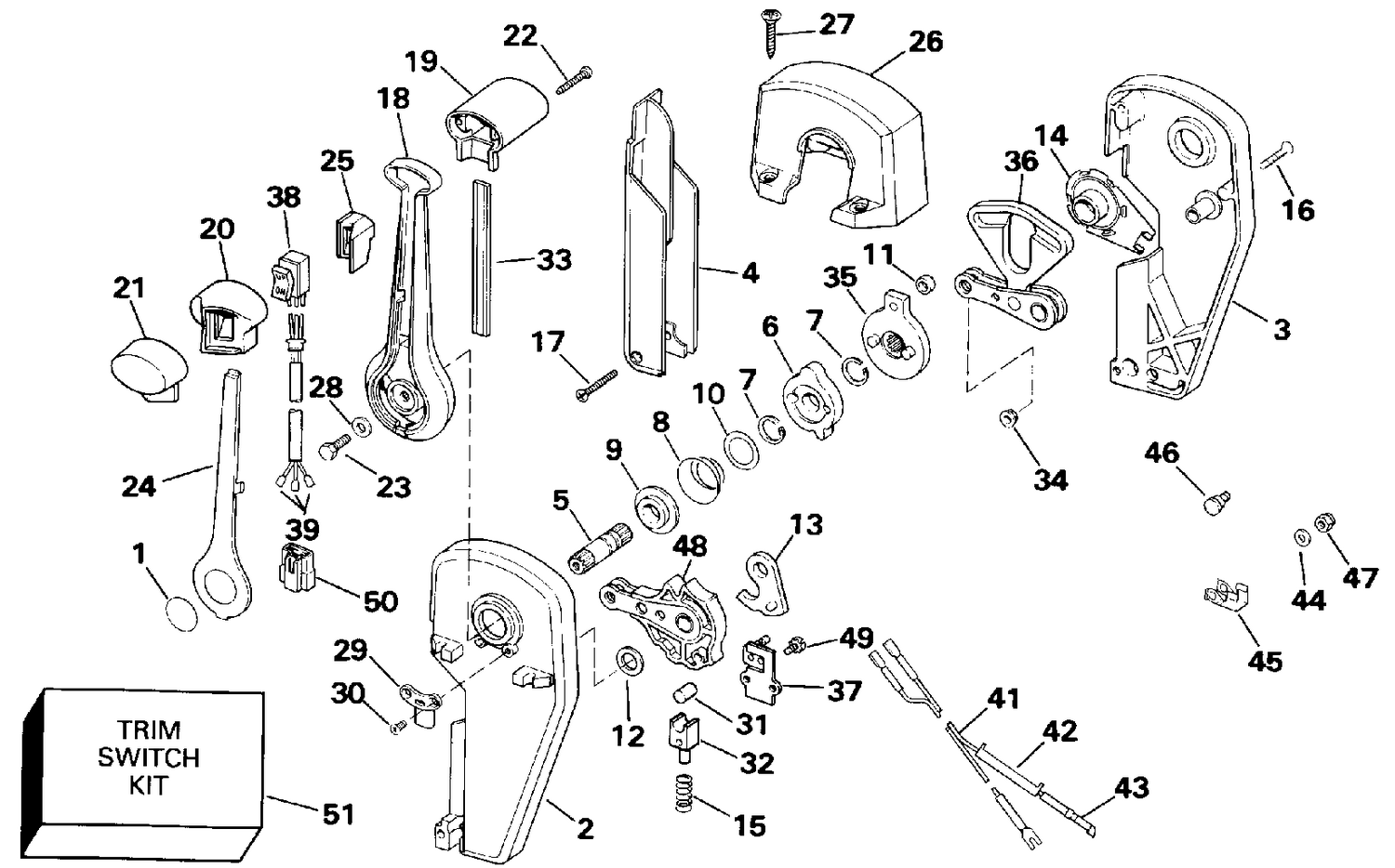 REMOTE CONTROL ASSEMBLY - BINNACLE MOUNT