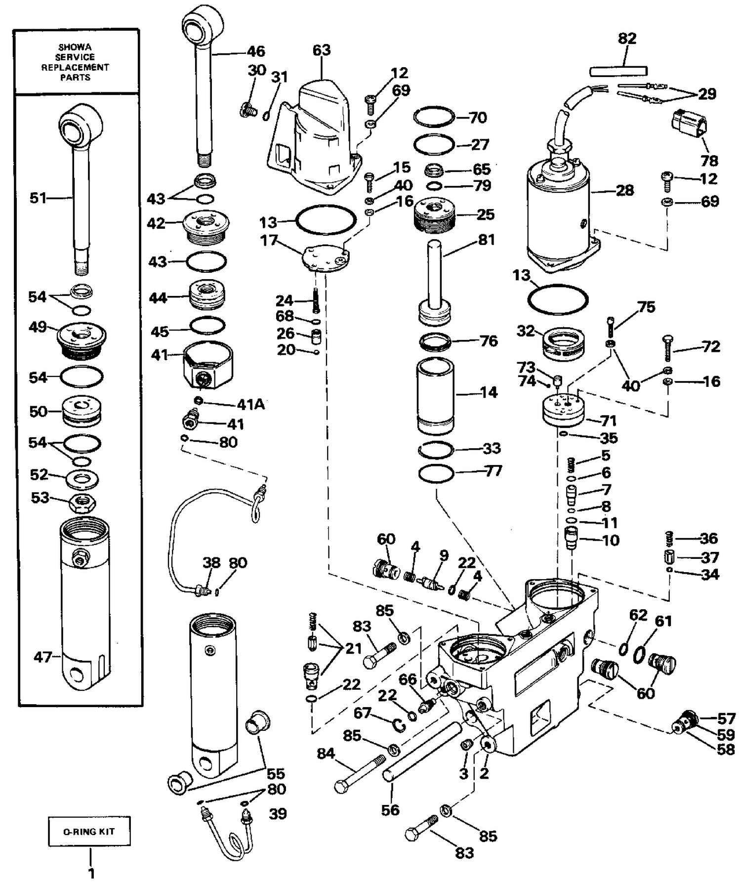 POWER TRIM/TILT HYDRAULIC ASSEMBLY