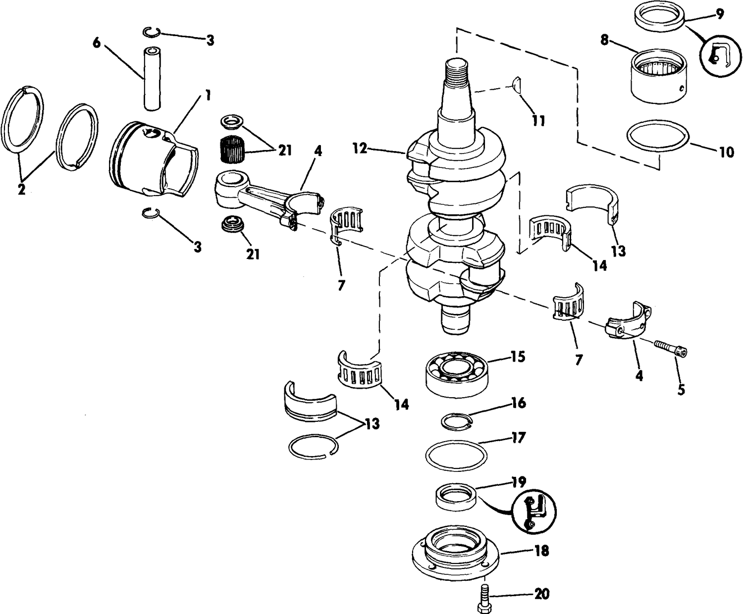 CRANKSHAFT & PISTON