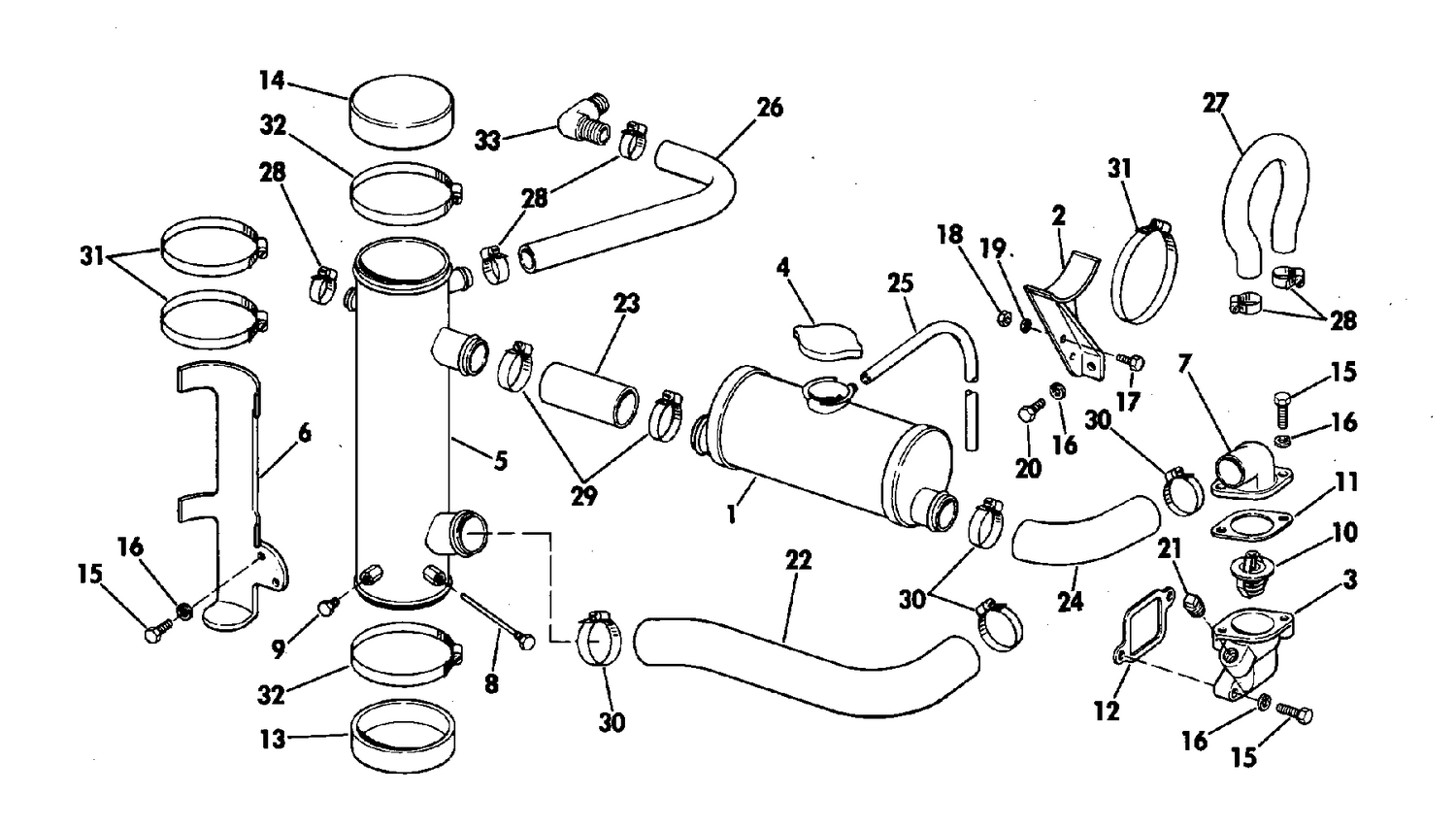 HEAT EXCHANGER KIT 165 HP