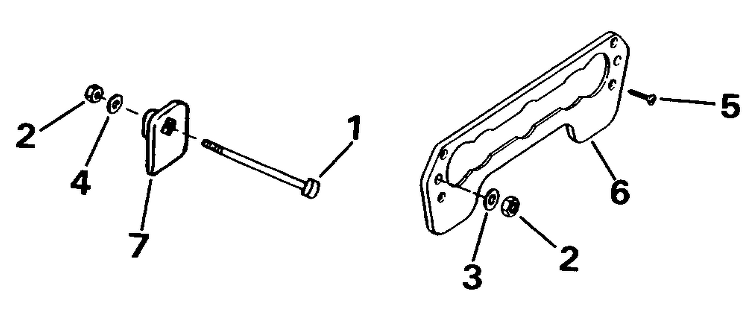 TRANSOM MOUNT KIT - ROPE START ONLY