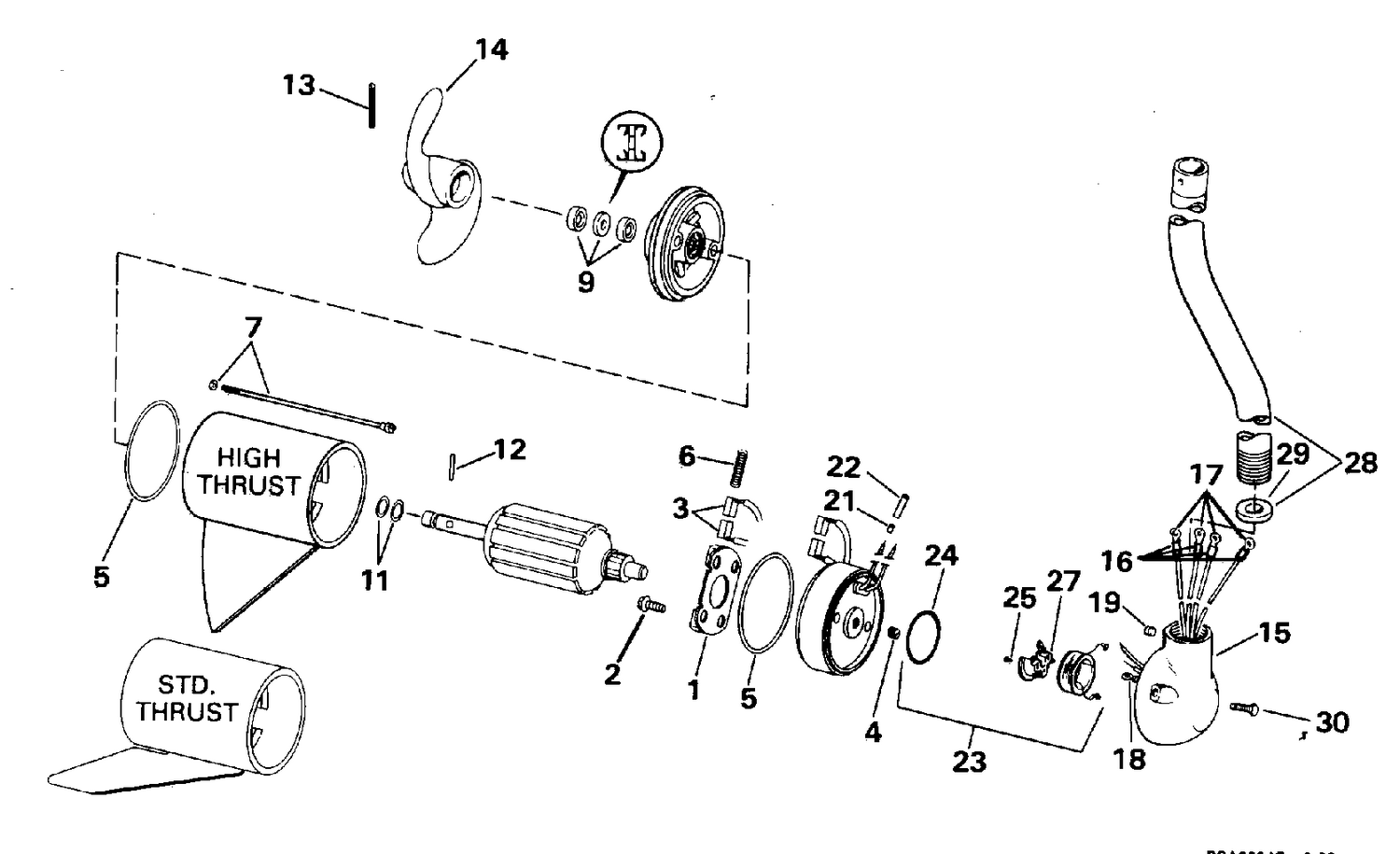 MOTOR AND ADAPTER GROUP/24 VOLT