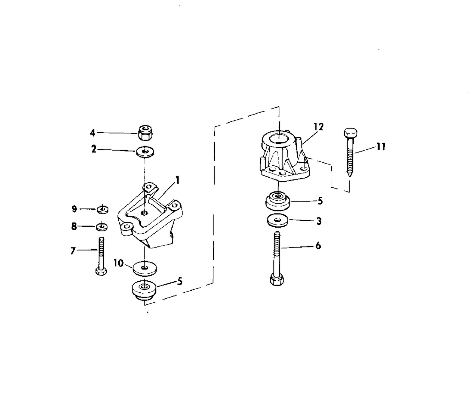 ENGINE MOUNT GROUP 185-200-230-260 Pre-set Models