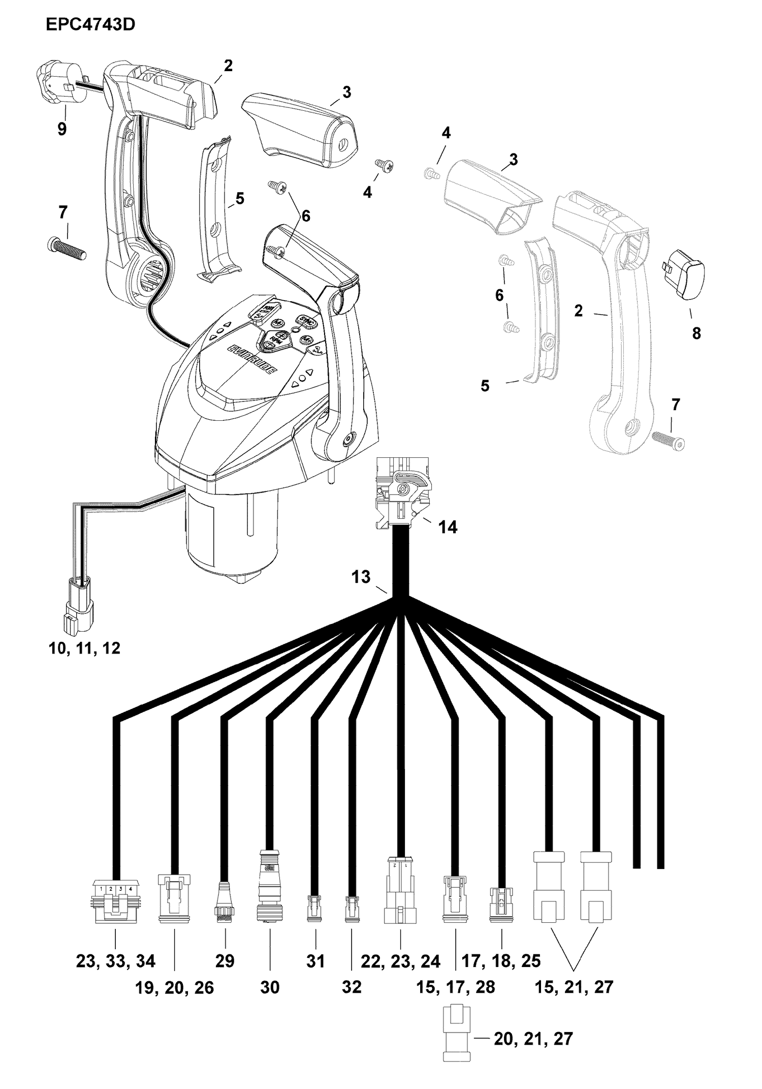 DUAL LEVER BINNACLE - ICON 2 Premium