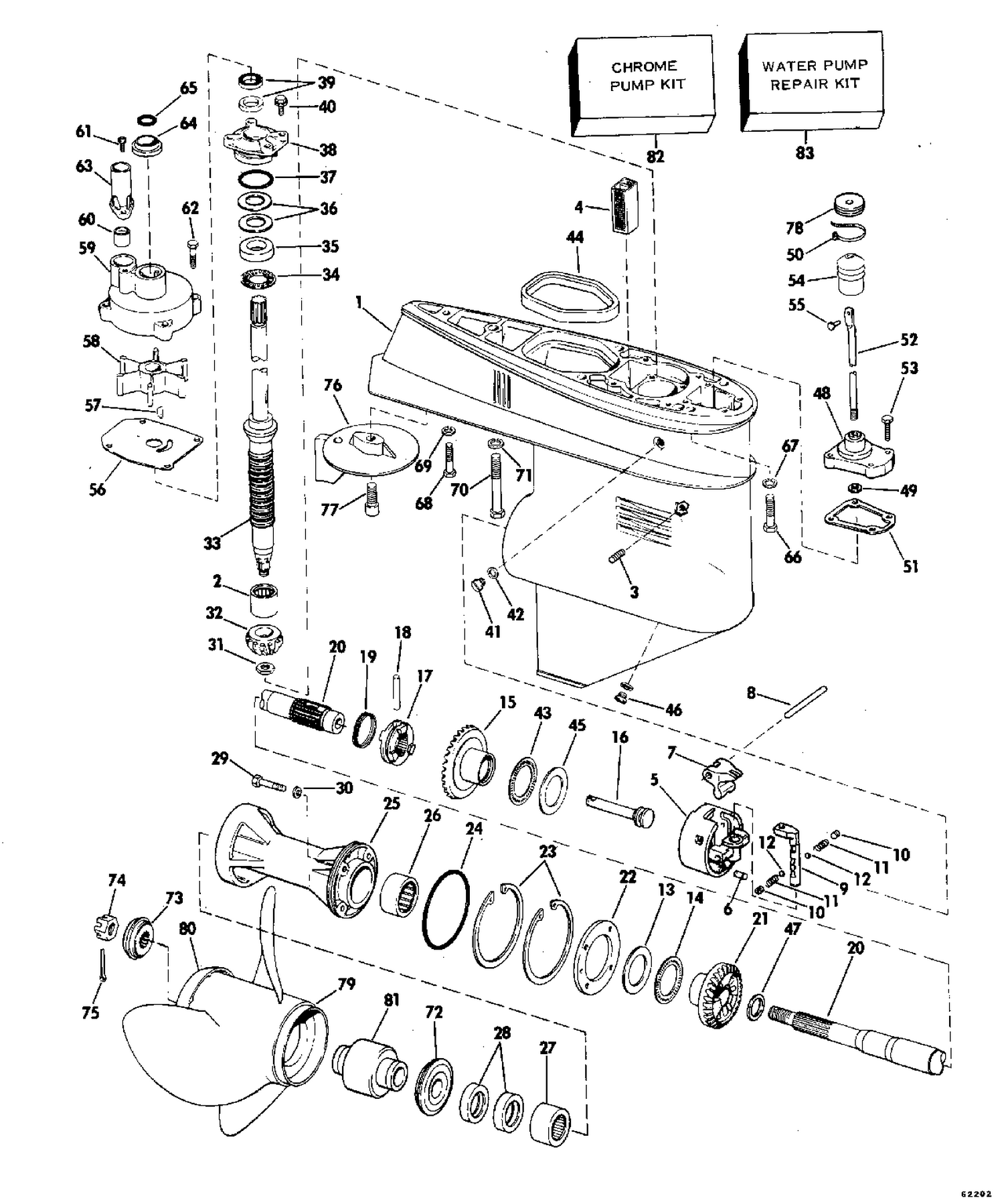 GEARCASE-20" TRANSOM