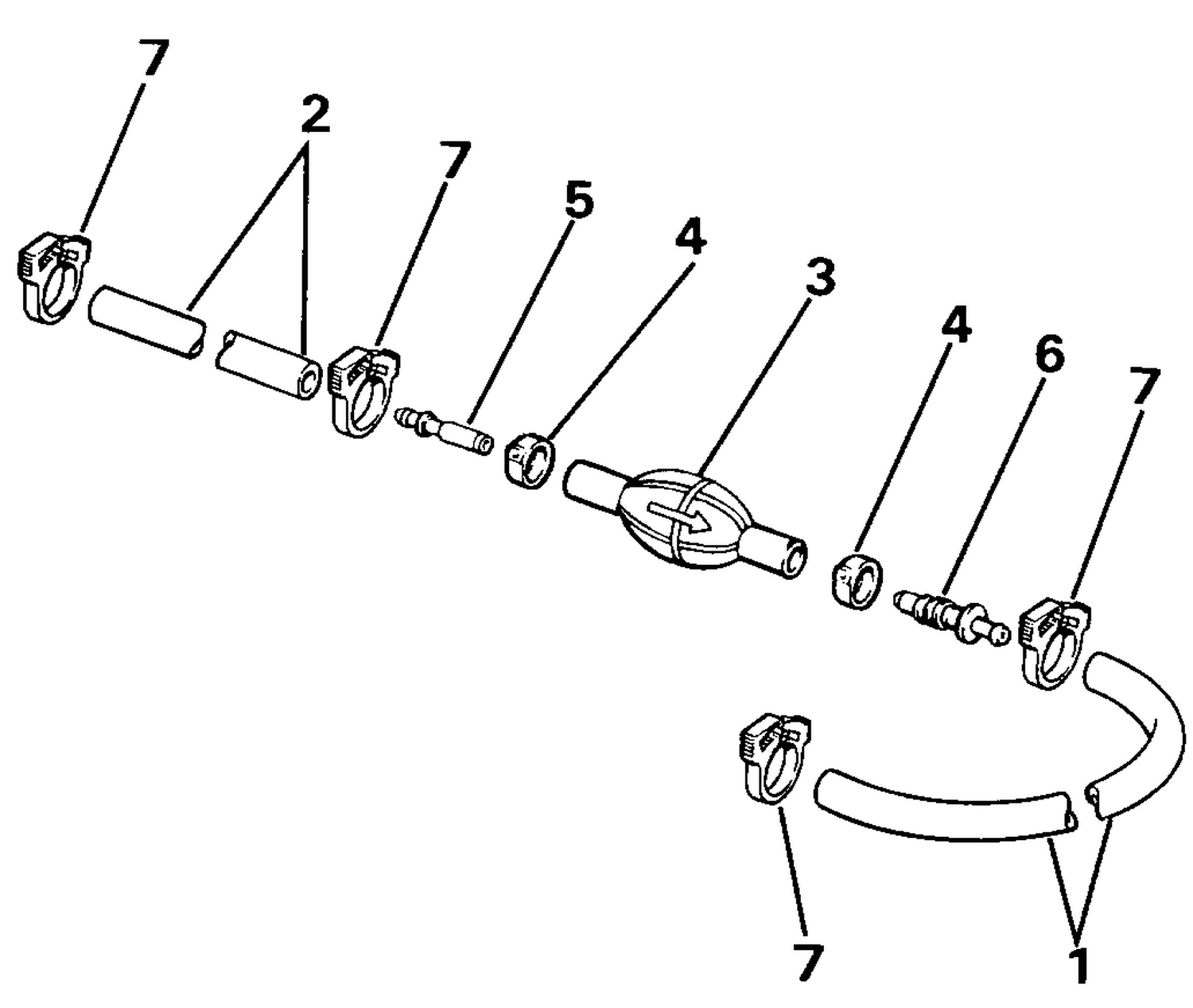 PRIMER BULB & HOSE KIT - 3/8 IN. I.D. HOSE
