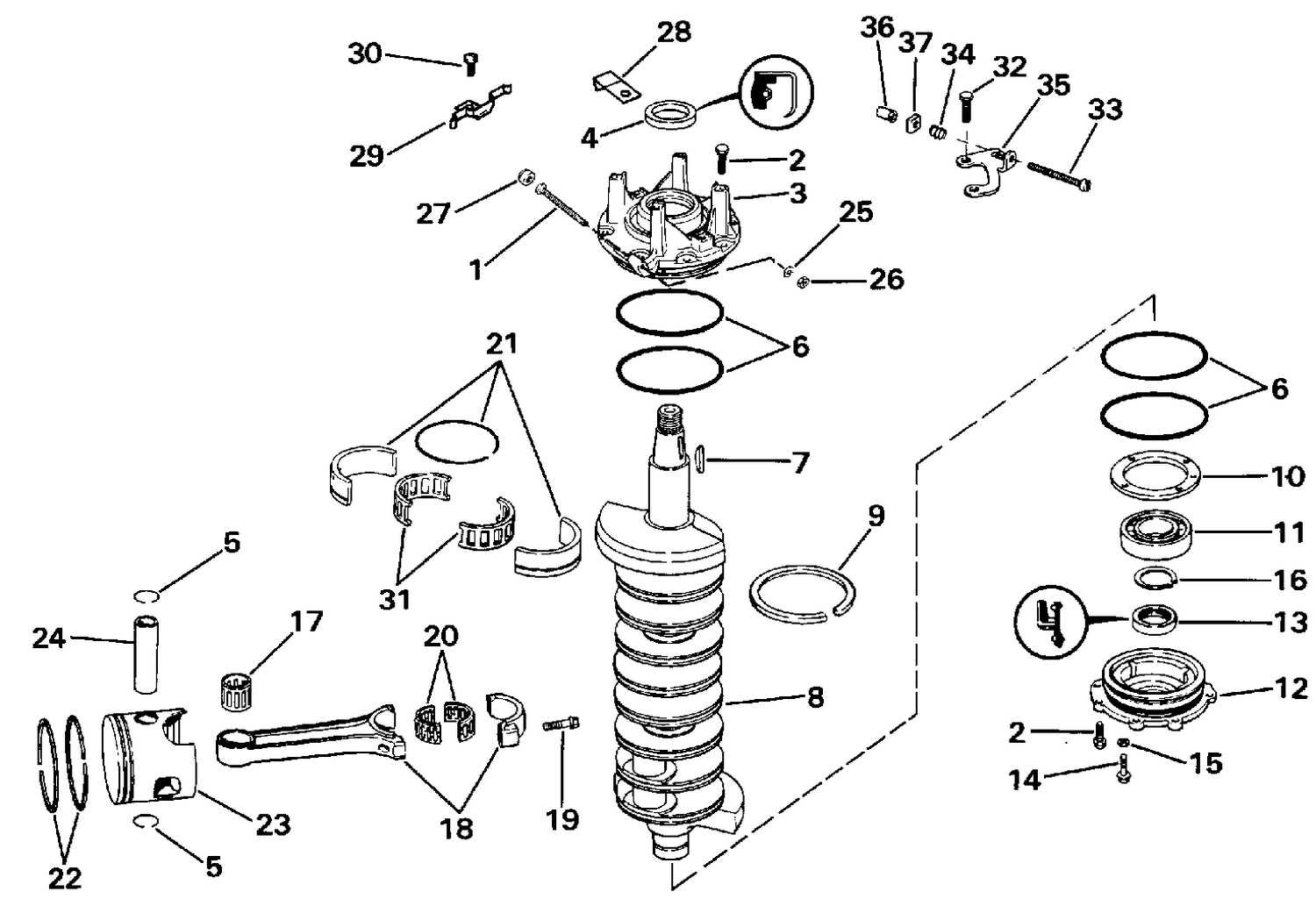 CRANKSHAFT & PISTON