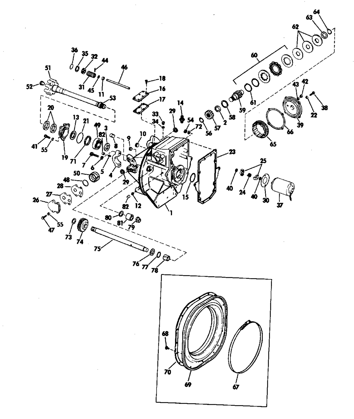 INTERMEDIATE HOUSING GROUP 155, 225 & 245 HP STERN DRIVE