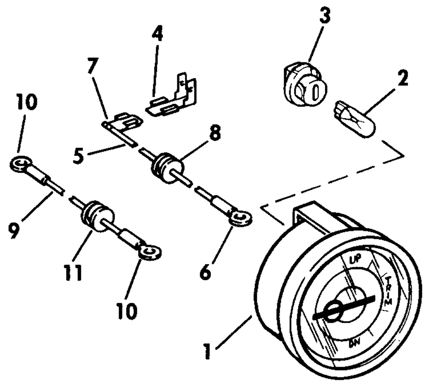 TRIM POSITION INDICATOR GAUGE KIT