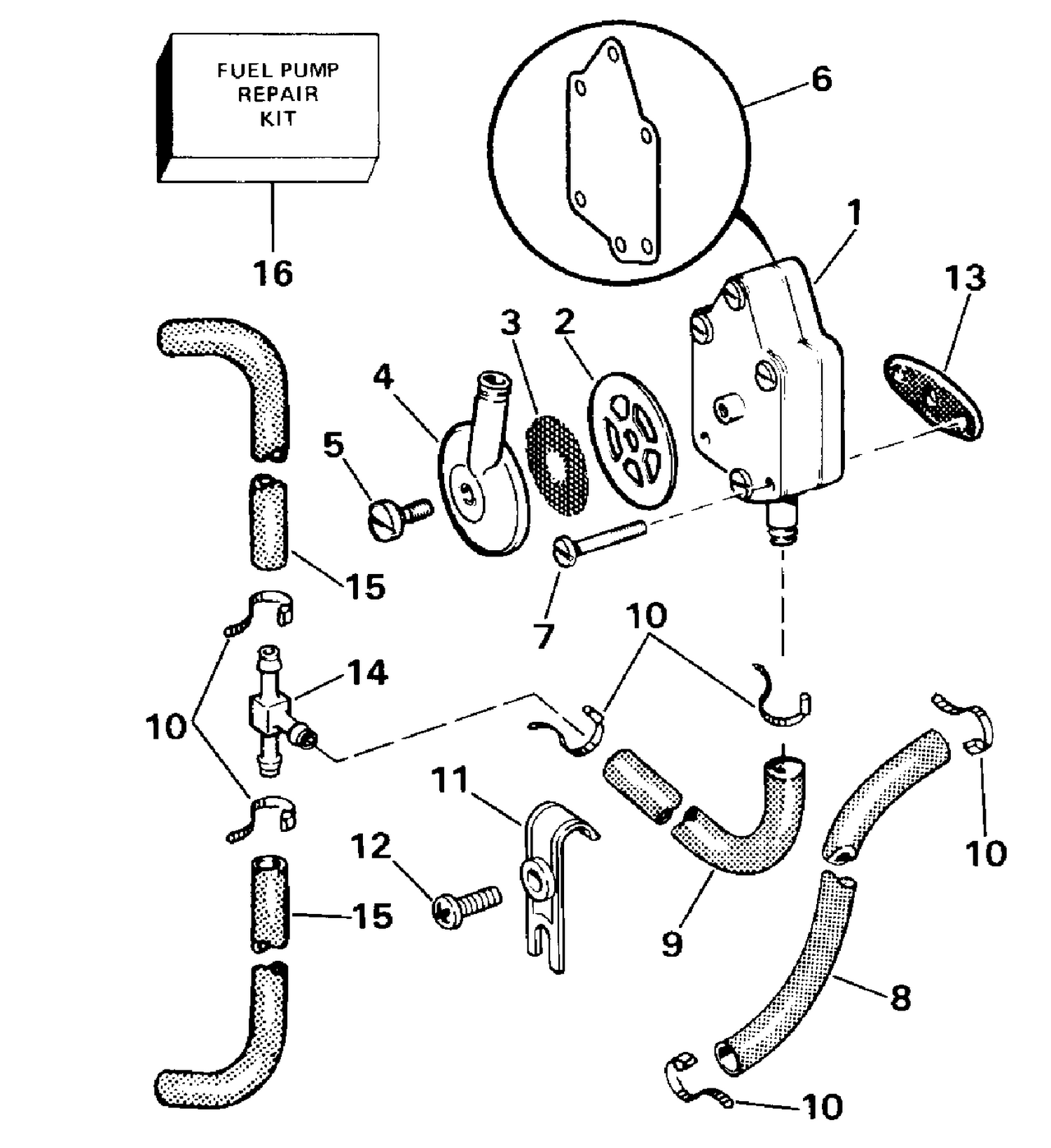 FUEL PUMP AND FILTER