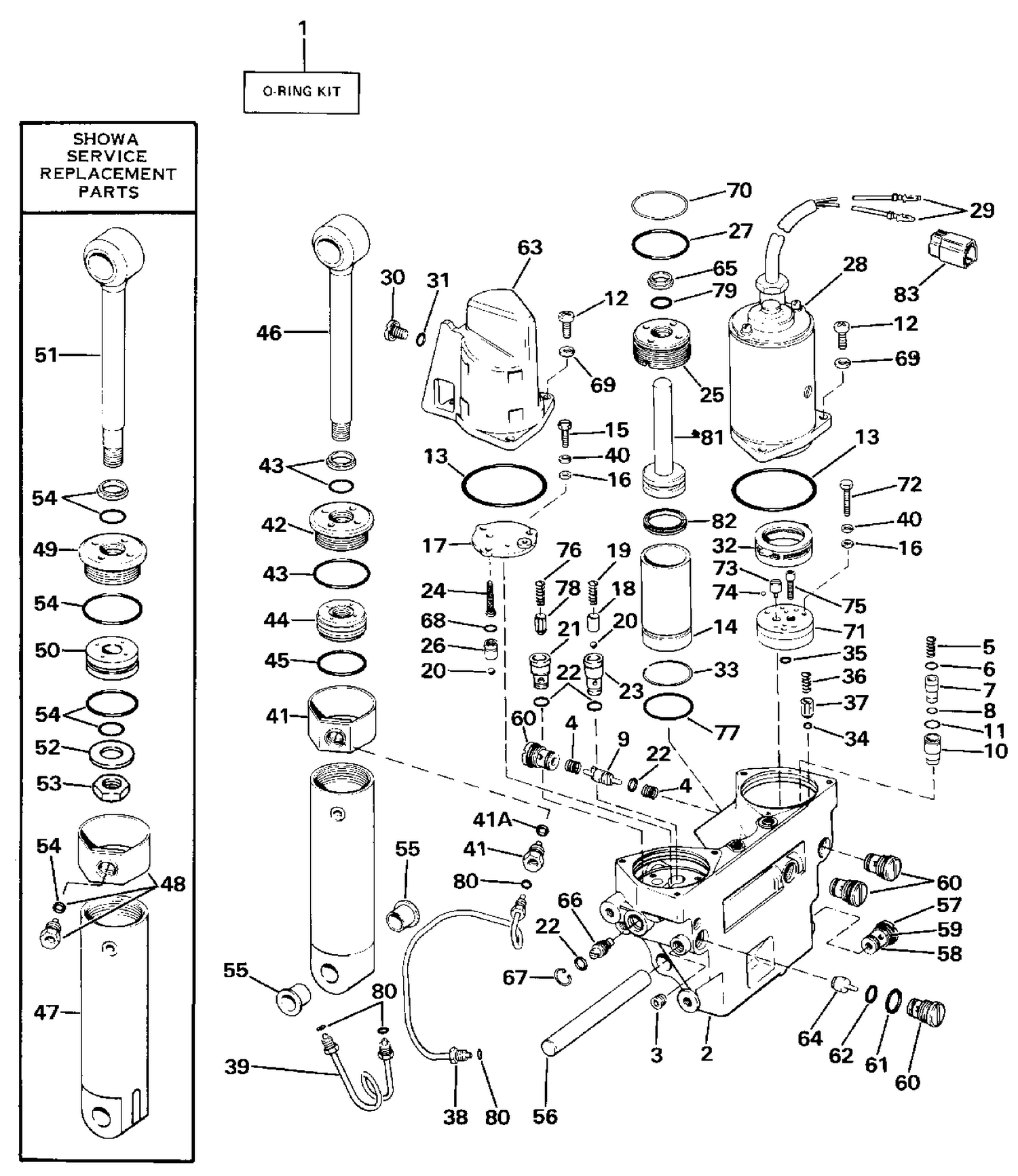 POWER TRIM/TILT HYDRAULIC ASSEMBLY