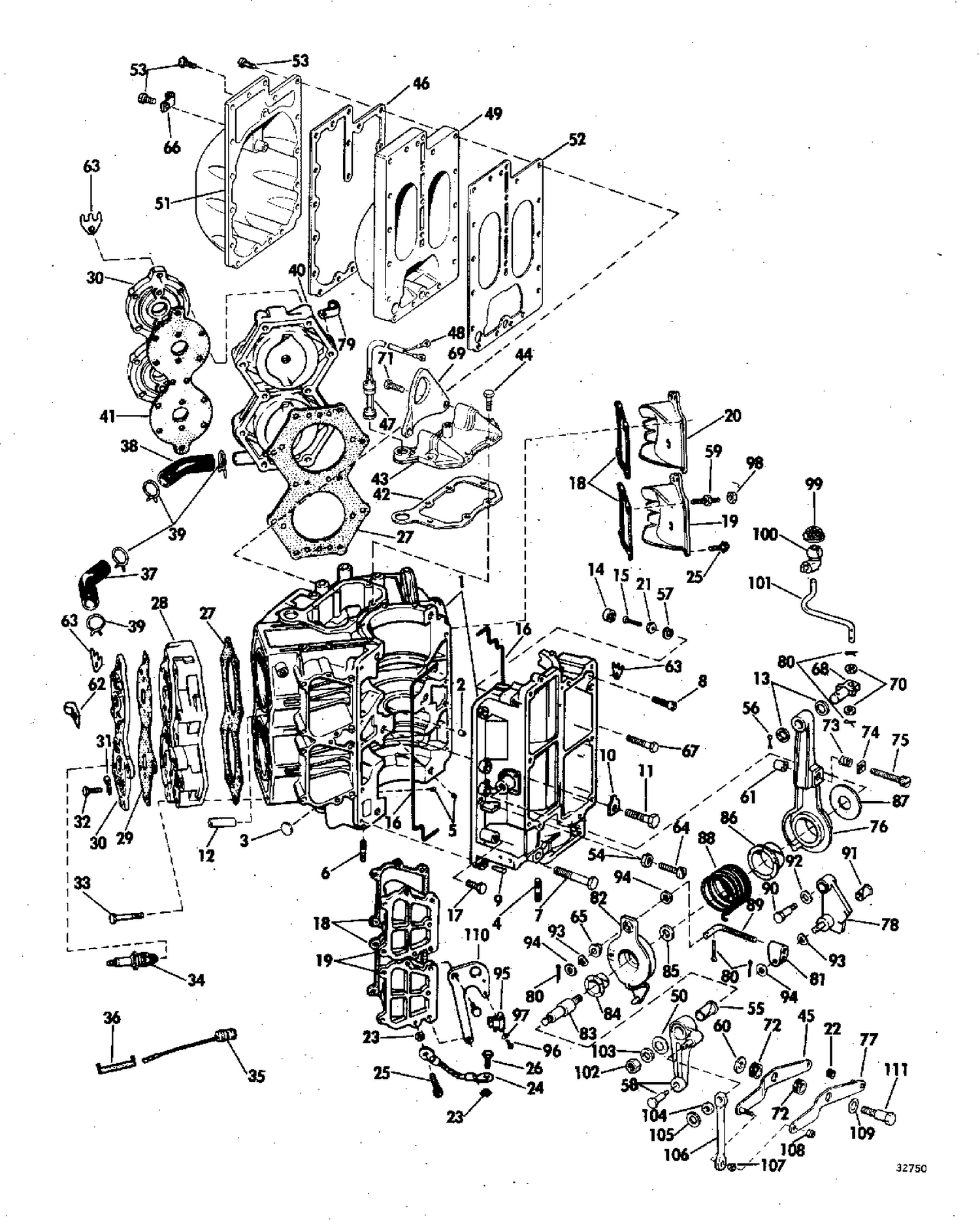 CYLINDER AND CRANKCASE