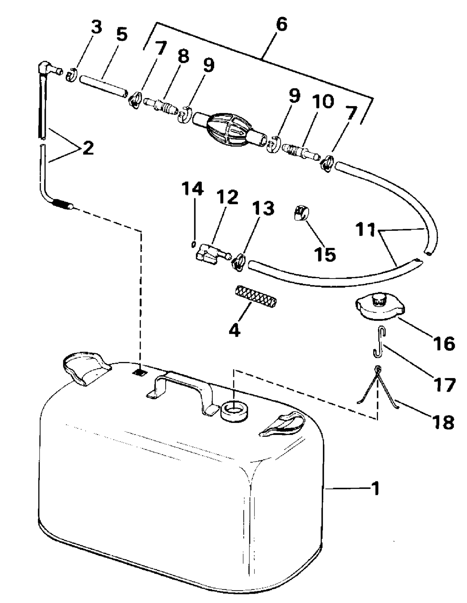 FUEL TANK WITHOUT GAUGE