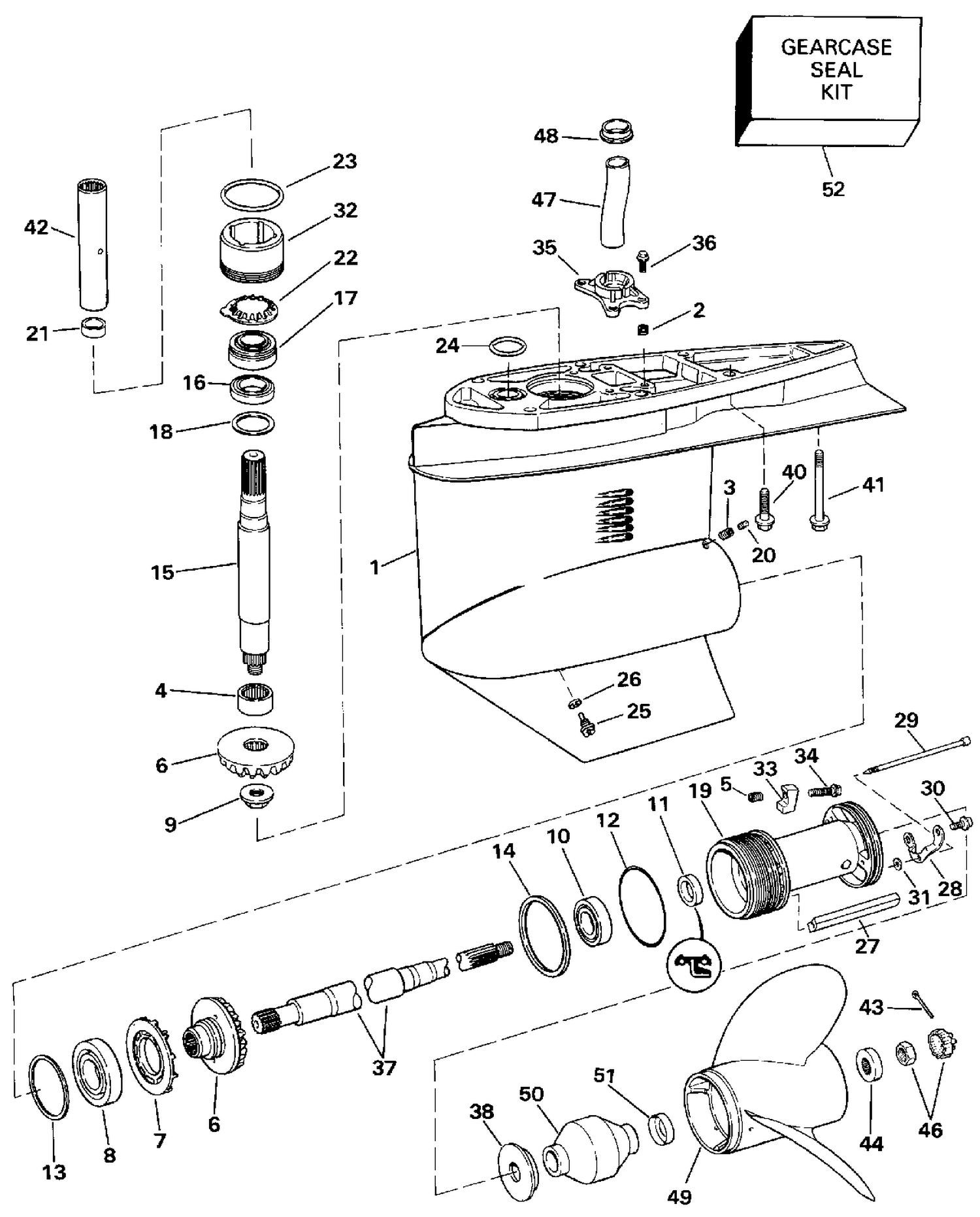 LOWER GEARCASE
