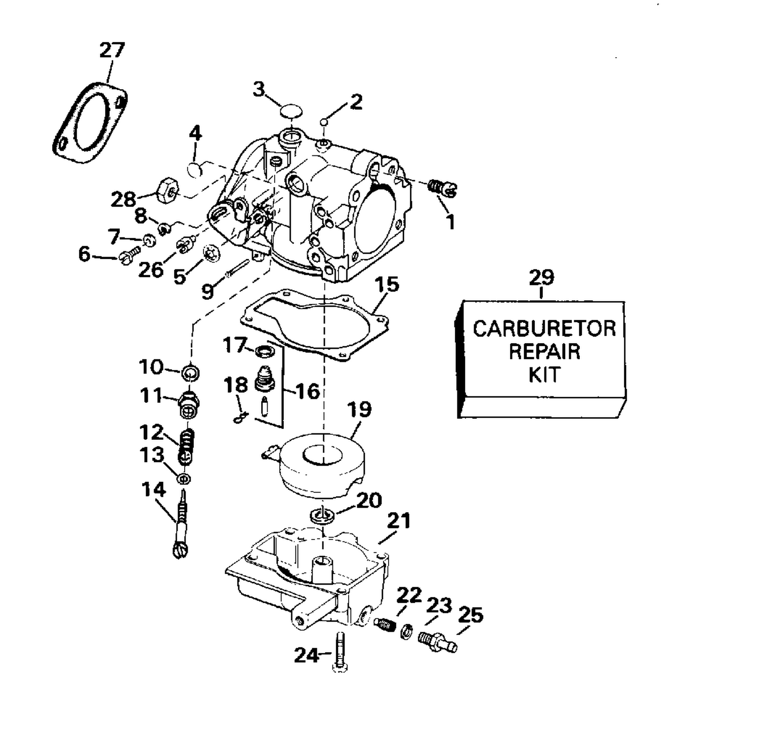 CARBURETOR - 25 H.P.