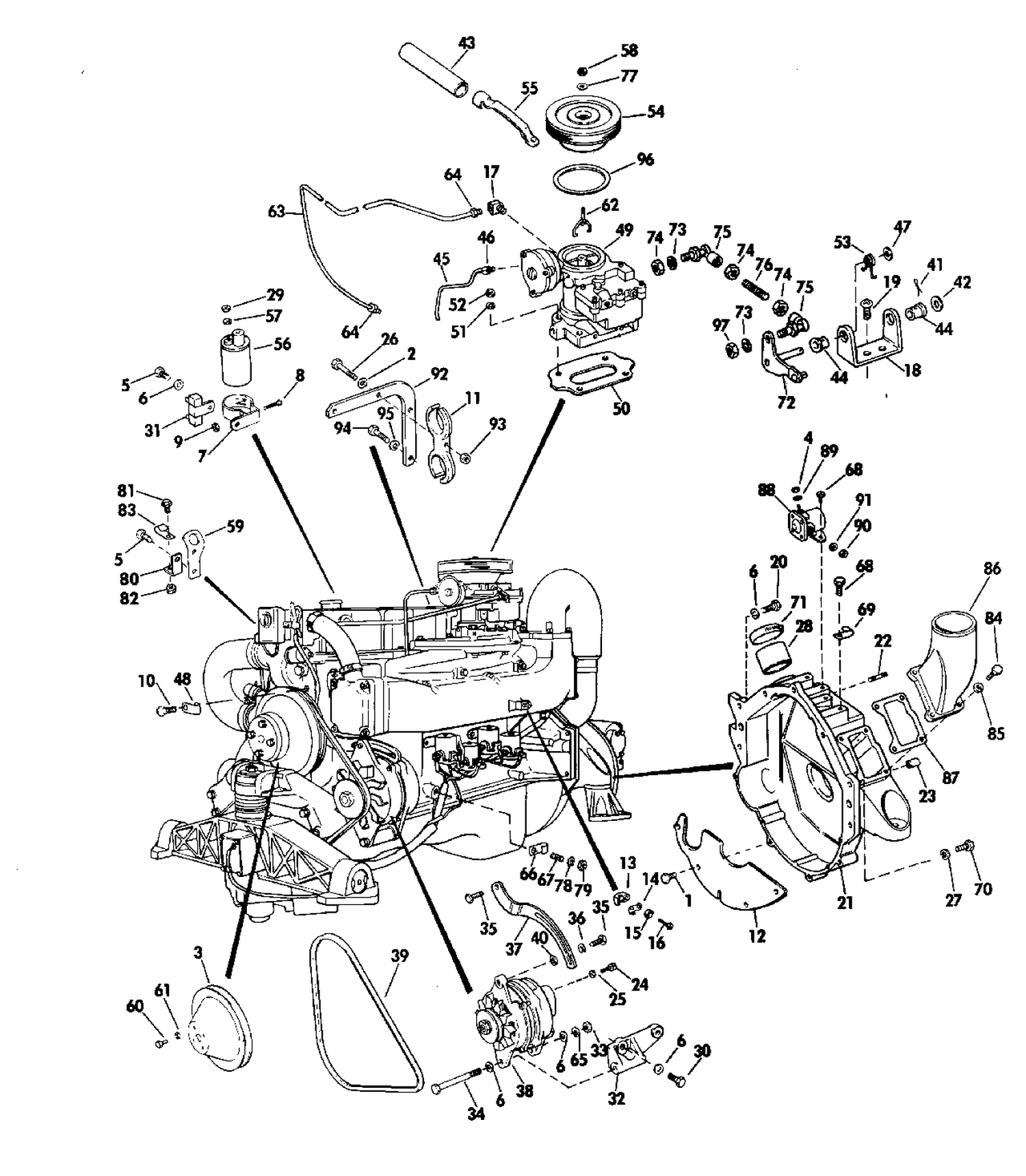 MISCELLANEOUS GROUP 140 HP STERN DRIVE