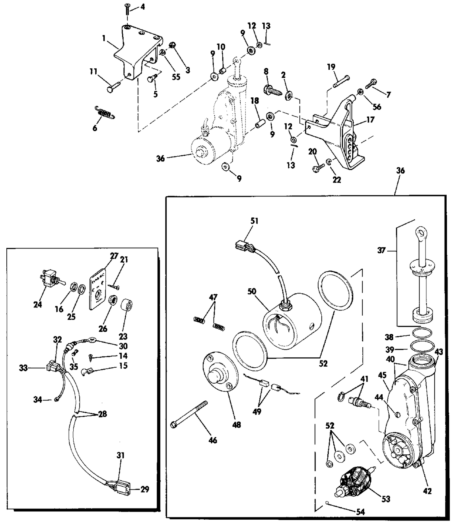 POWER TILT KIT 40 & 50 MODELS