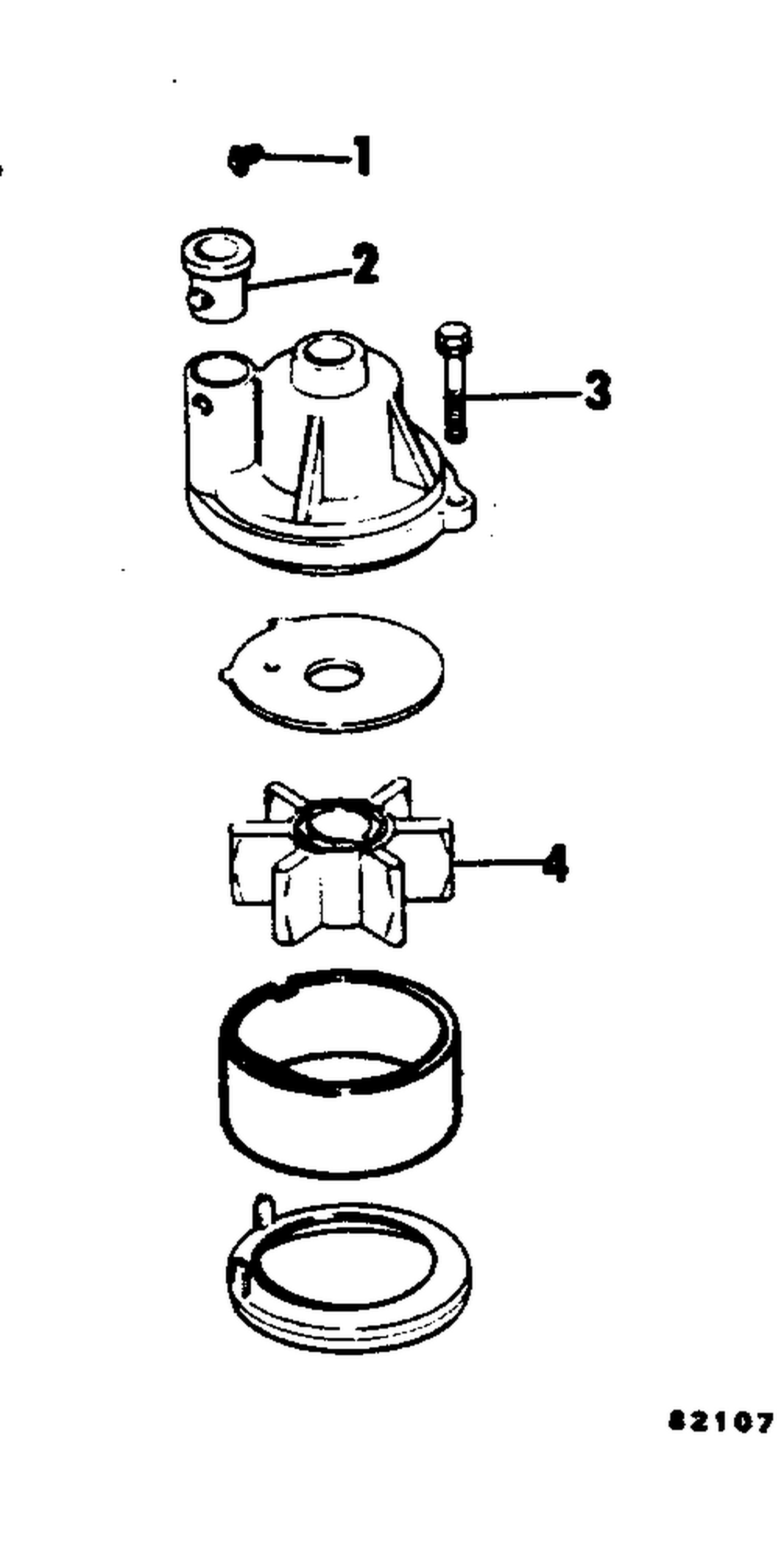 WATER PUMP REPLACEMENT KIT 2-4 (90 DEG GEARCASE)