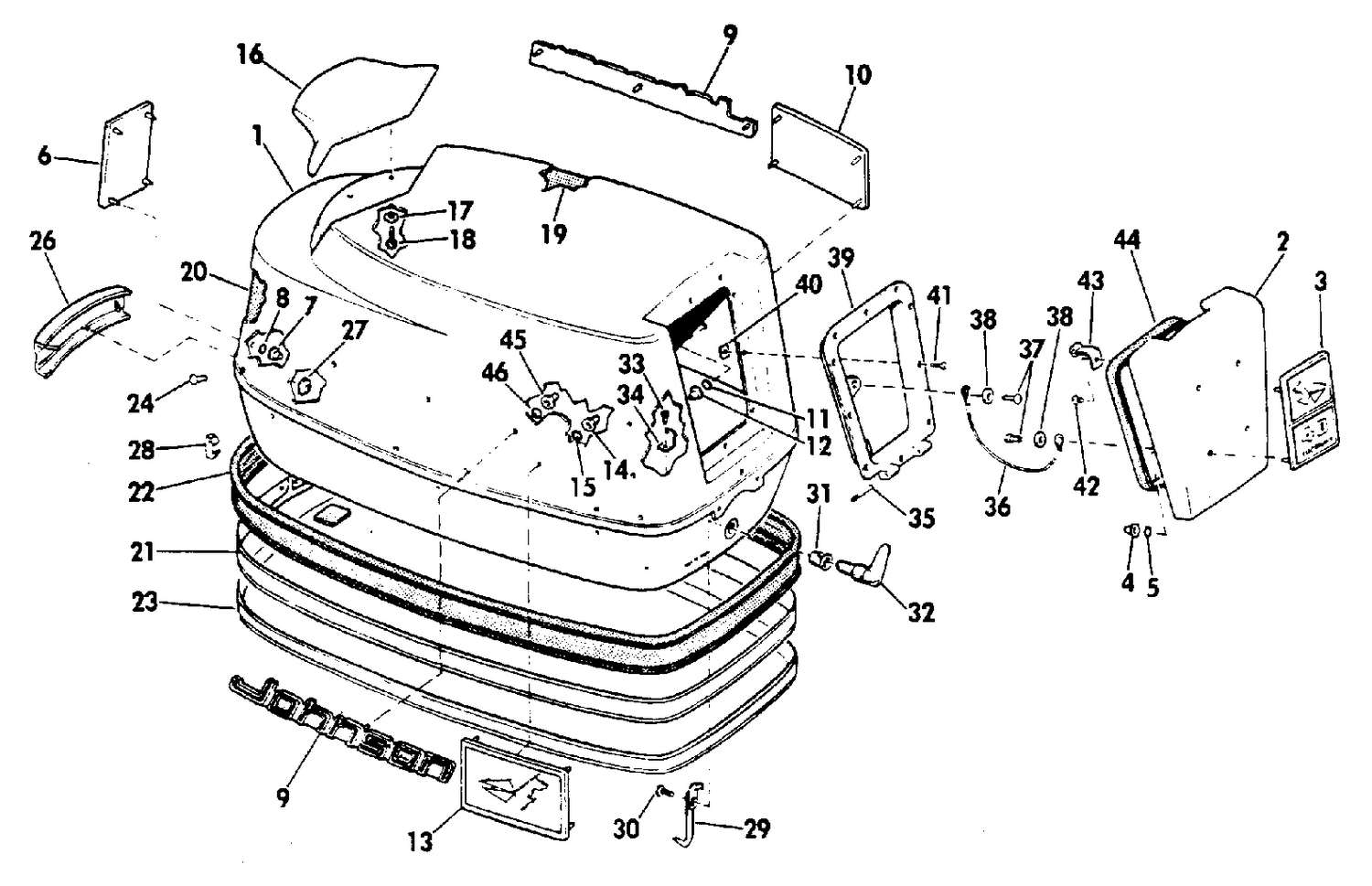 MOTOR COVER GROUP ELECTRIC SHIFT
