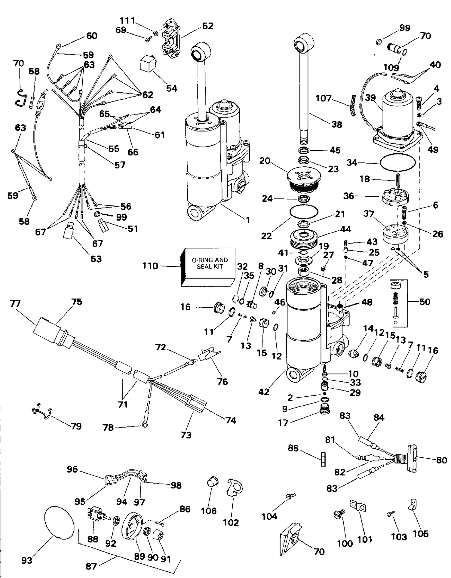 POWER TRIM/TILT KIT - 25D, 40, 48 & 50 MODELS
