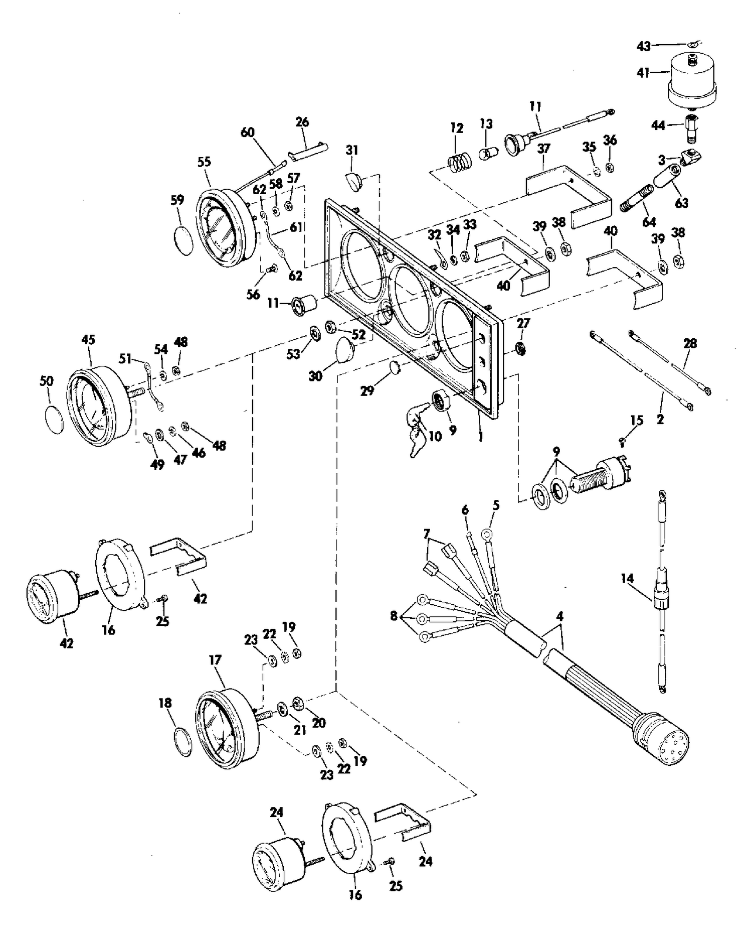 INSTRUMENT, PANEL AND STUD ASS'Y OPTIONAL ITEM-ALL MODELS