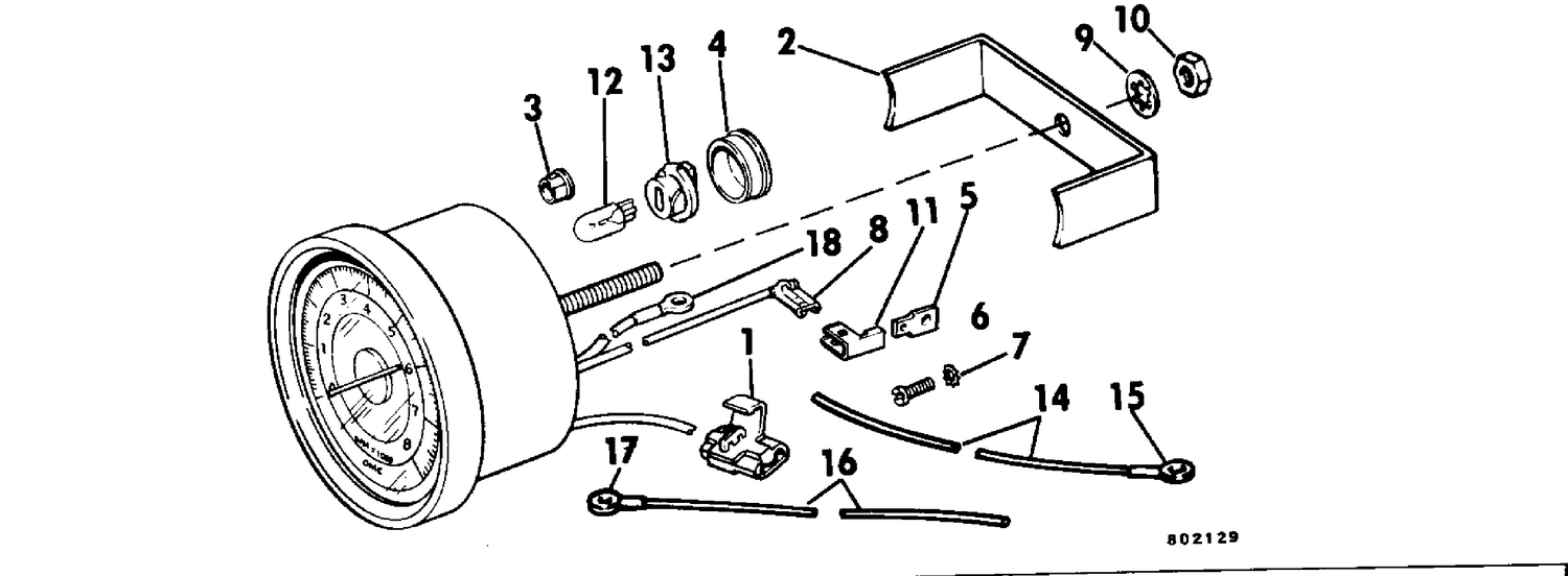 TACHOMETER KIT-FLUSH MOUNT 9.9-235 ELECTRIC START ONLY