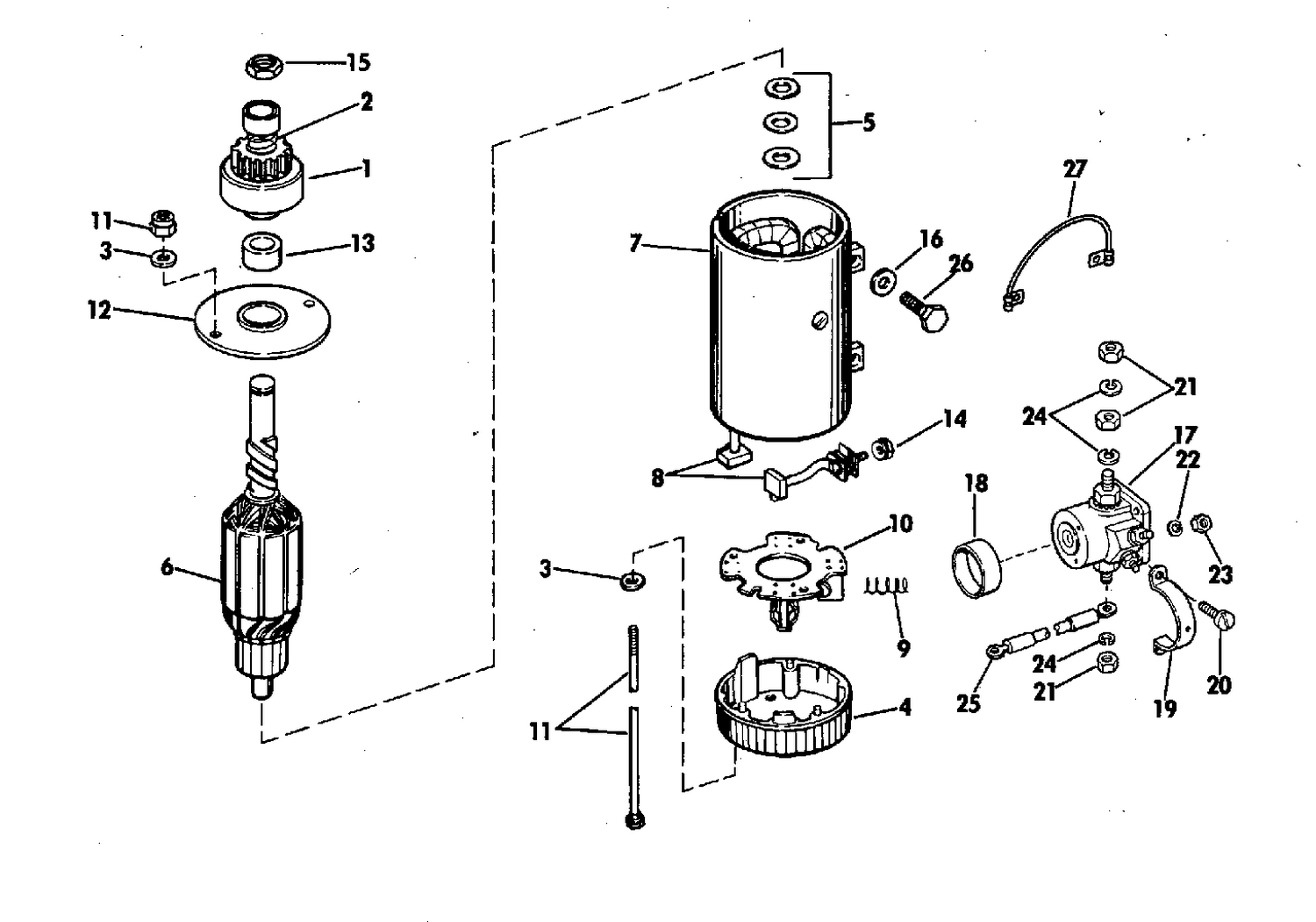 ELECTRIC STARTER AND SOLENOID PRESOLITE MODELS MGD4007