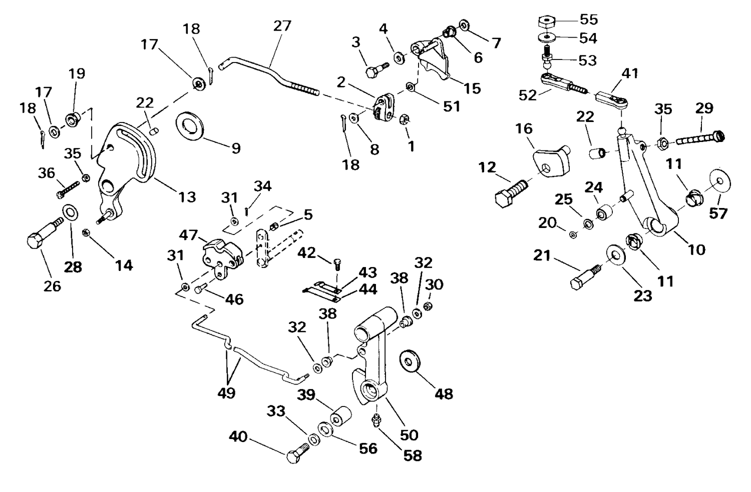 SHIFT AND THROTTLE LINKAGE