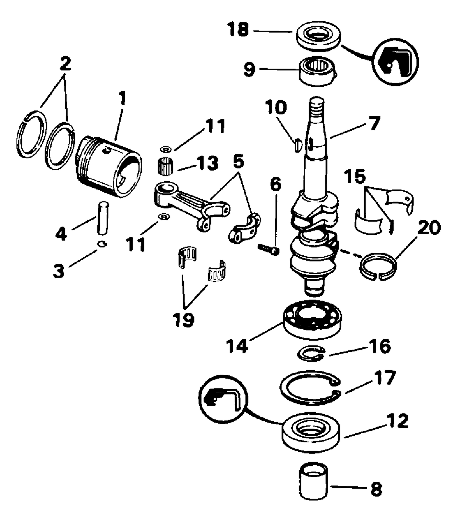 CRANKSHAFT & PISTON