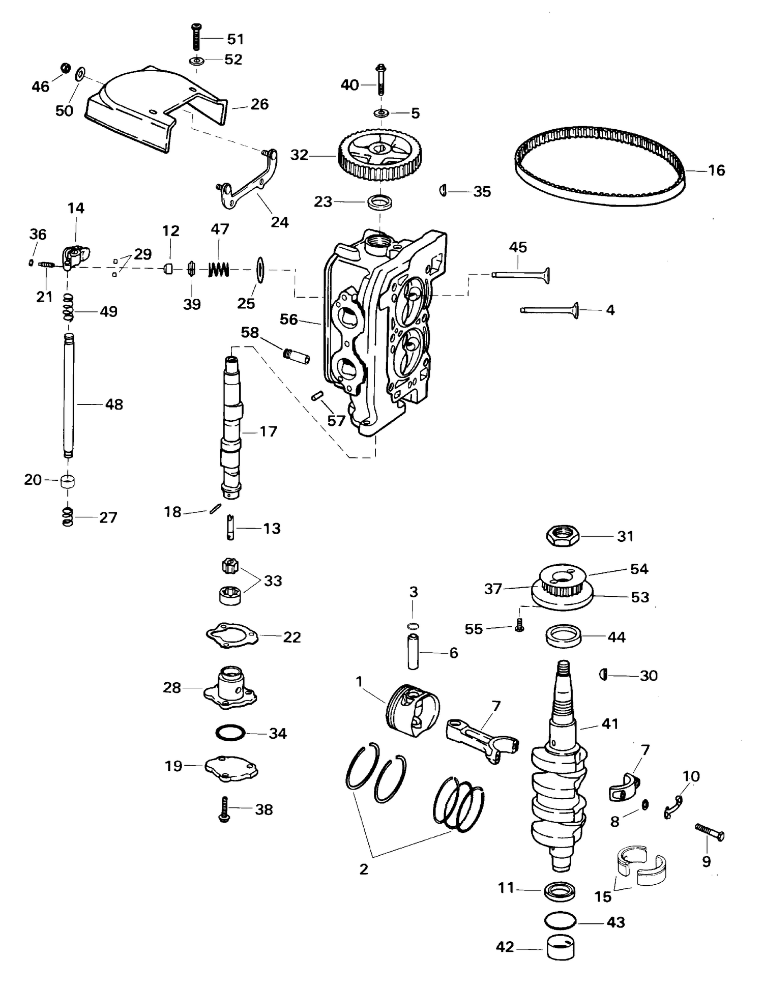 CYLINDER HEAD & CRANKSHAFT