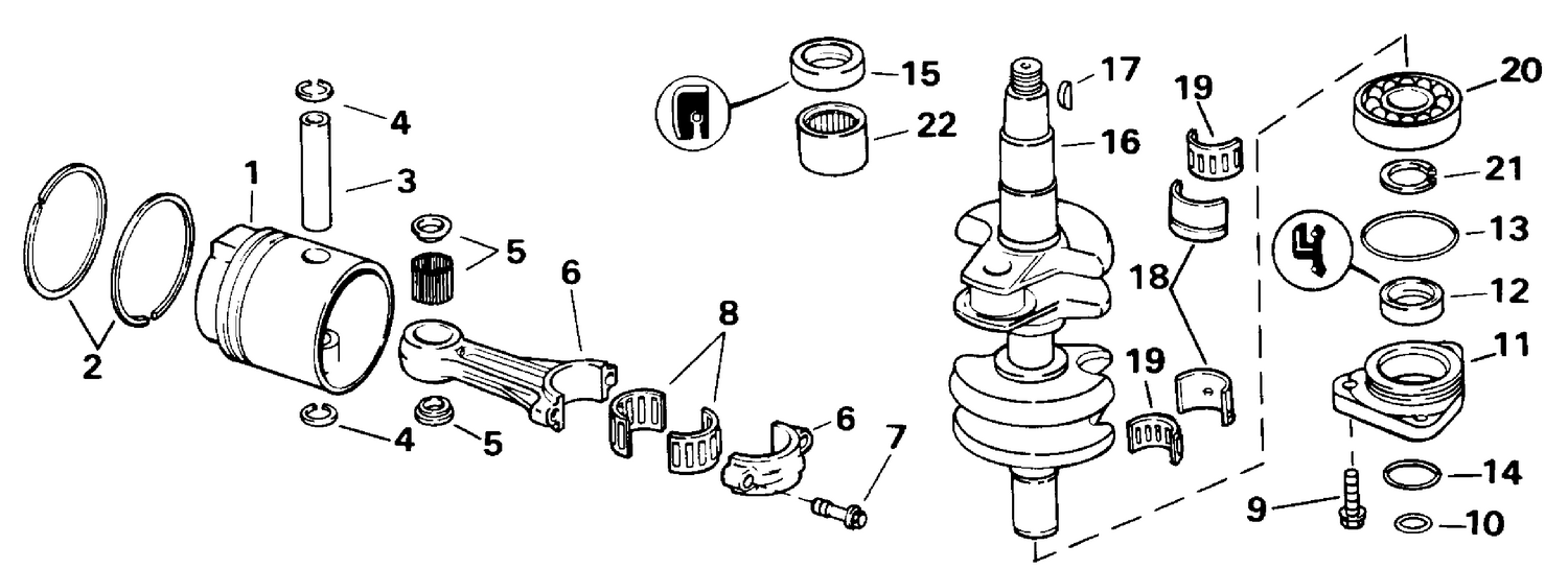 CRANKSHAFT & PISTON