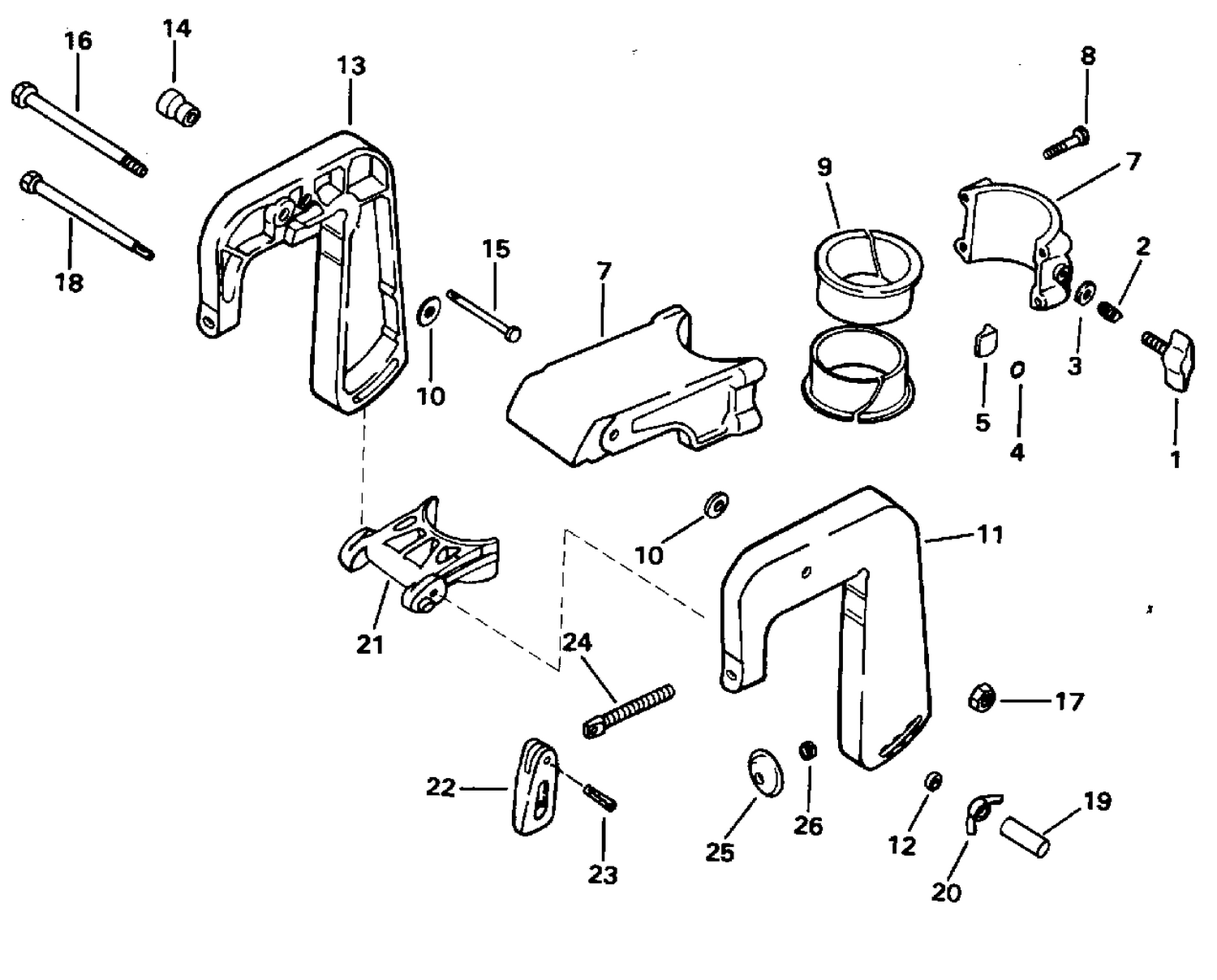 STERN BRACKET & SWIVEL BRACKET