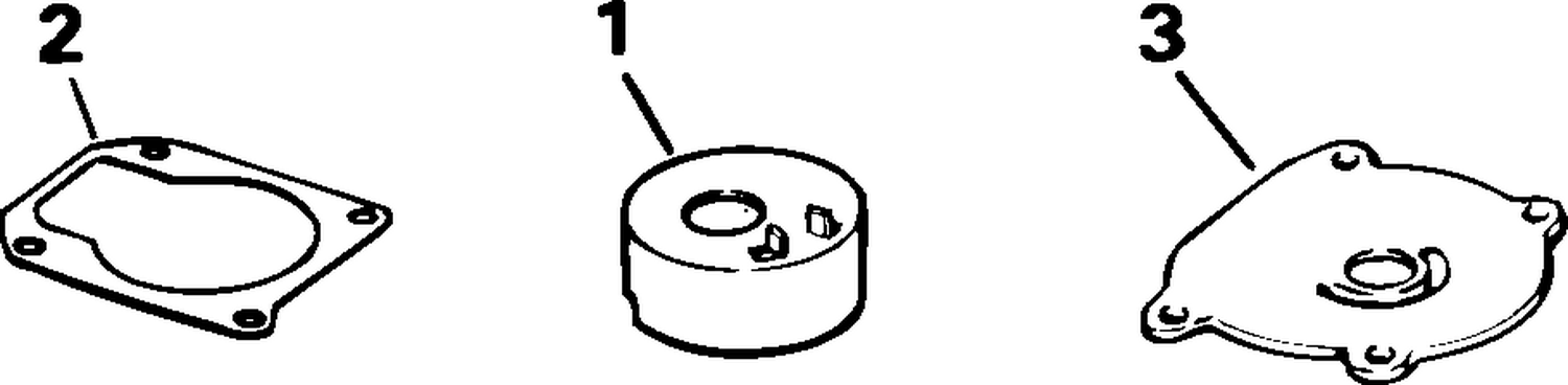CHROME WATER PUMP CUP & PLATE KIT