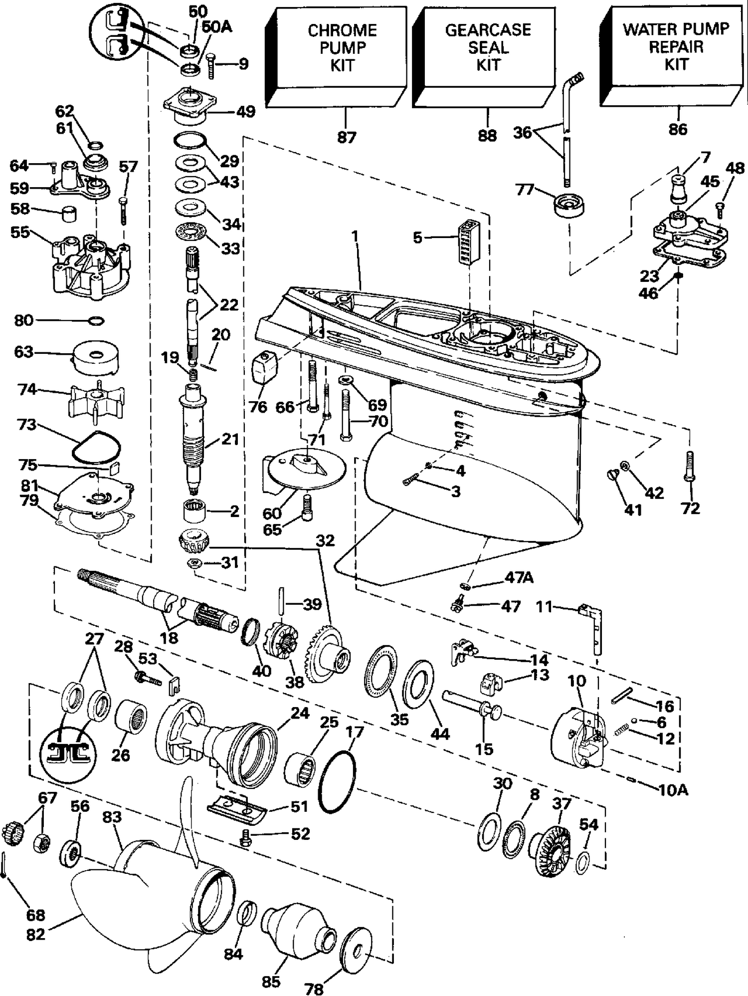 GEARCASE - 140TX STANDARD ROTATION