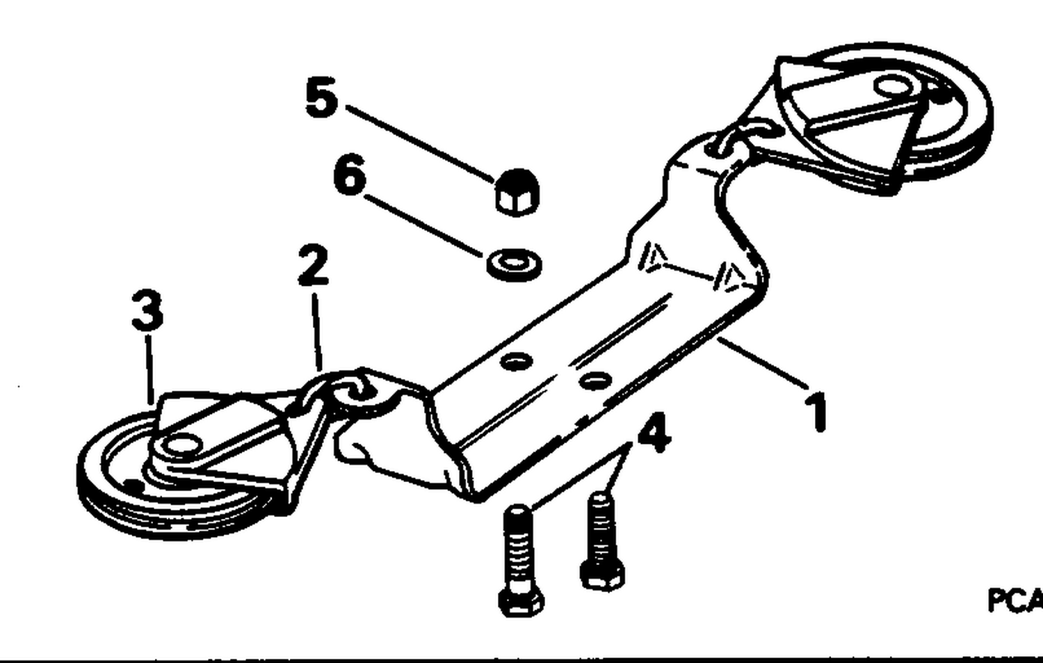 STEERING CONNECTOR KIT - CABLE PULLEY -25, 35 (3-CYLINDER)