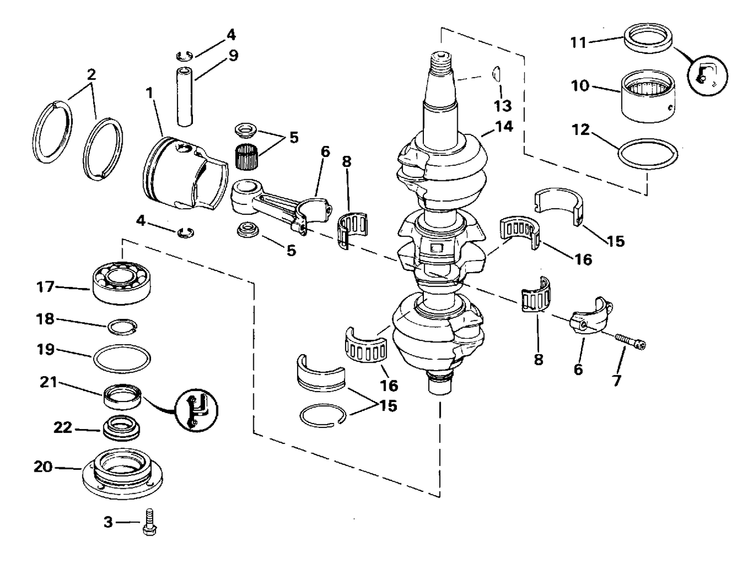 CRANKSHAFT & PISTON