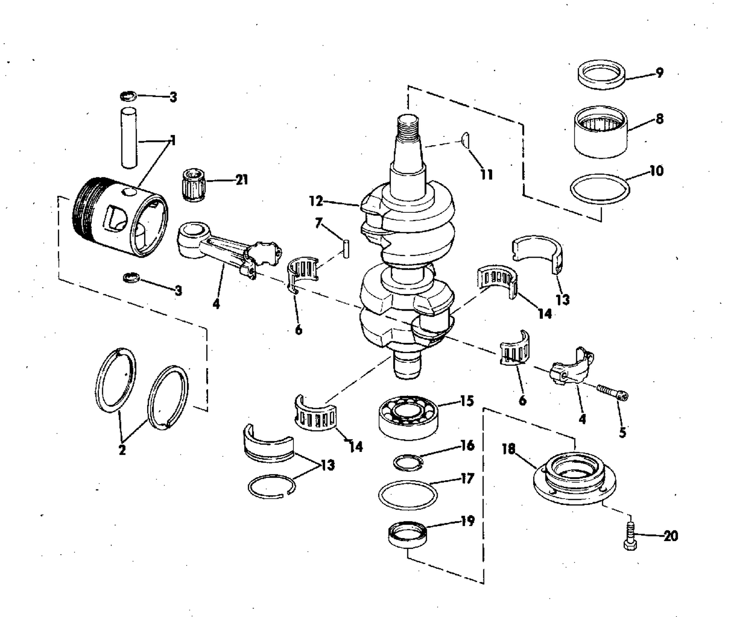 CRANKSHAFT & PISTON