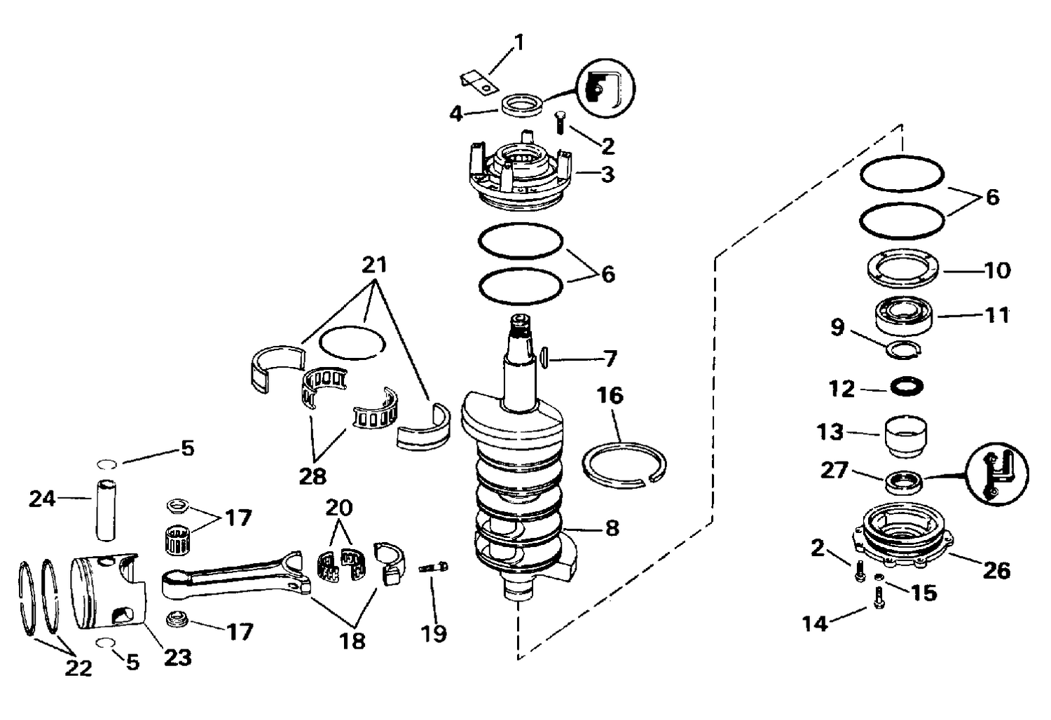 CRANKSHAFT & PISTON