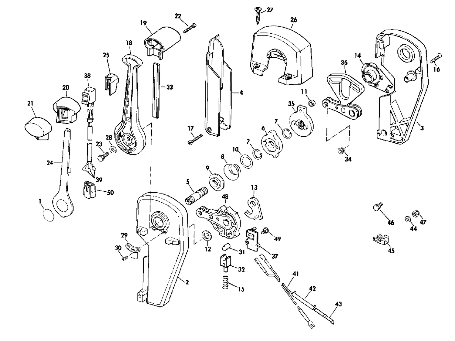 REMOTE CONTROL ASSEMBLY - BINNACLE MOUNT