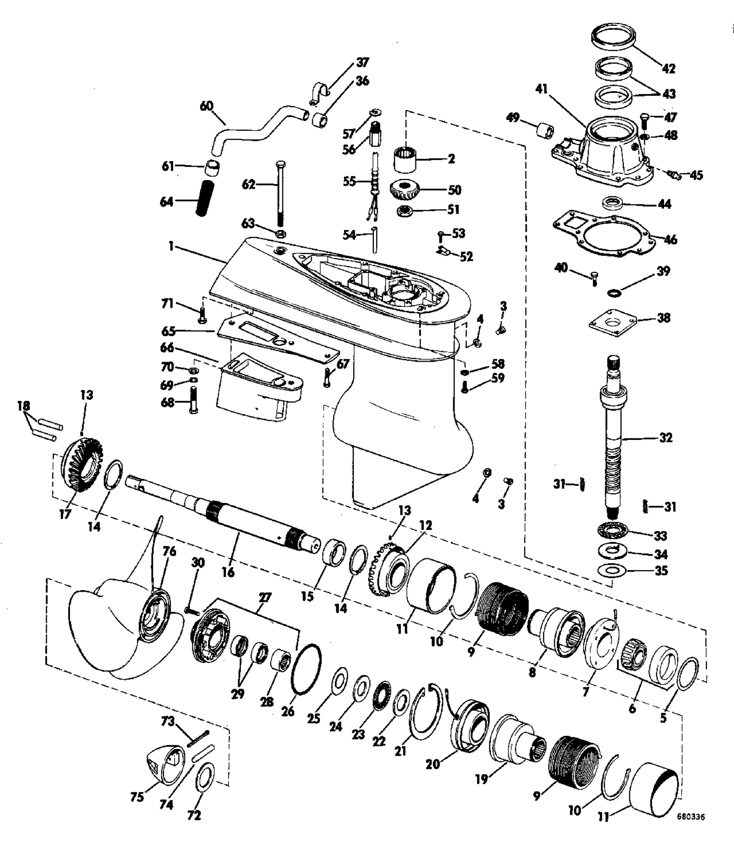 LOWER GEARCASE GROUP