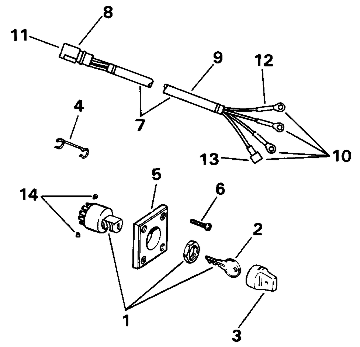 IGNITION SWITCH & CABLE