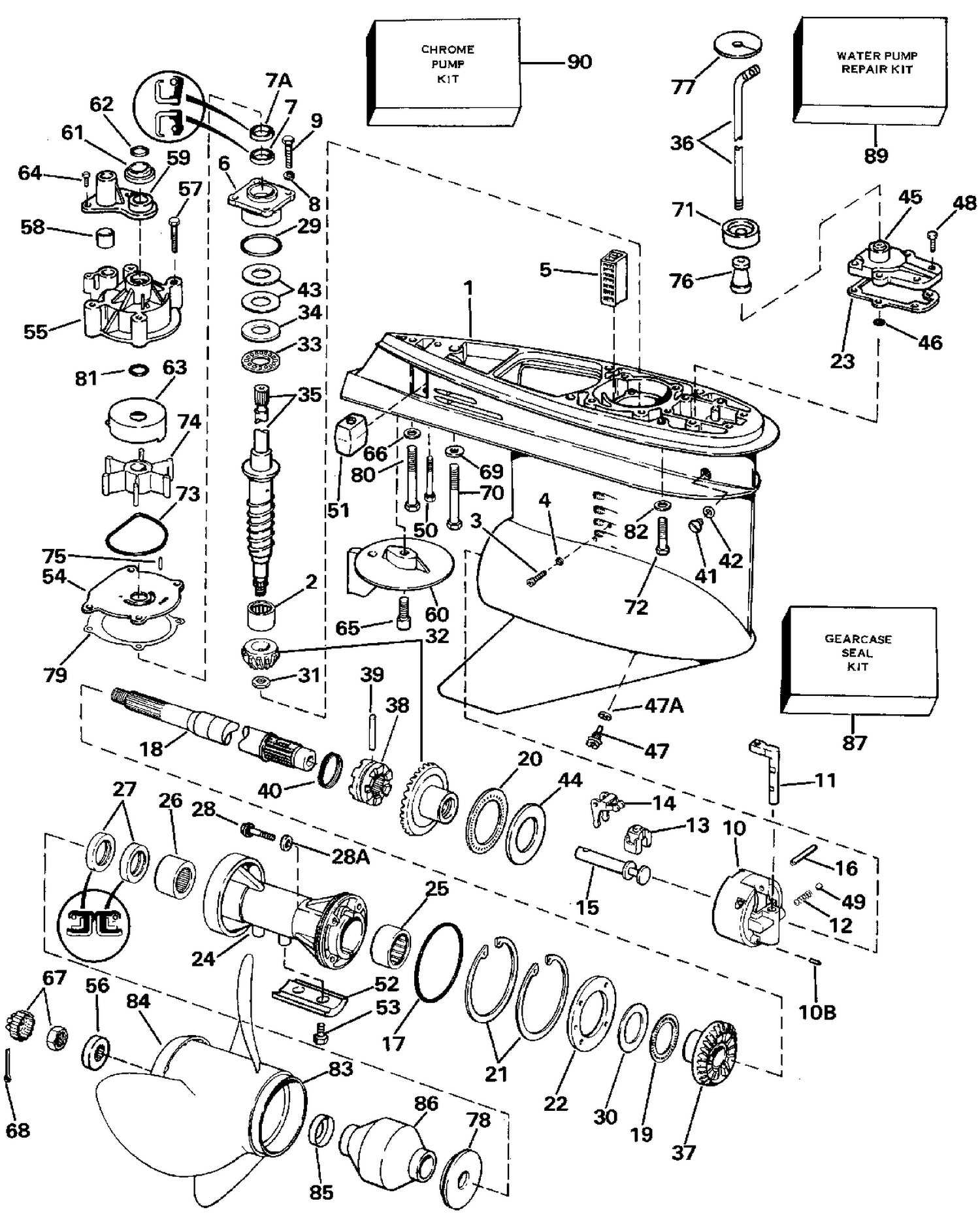GEARCASE - STANDARD ROTATION