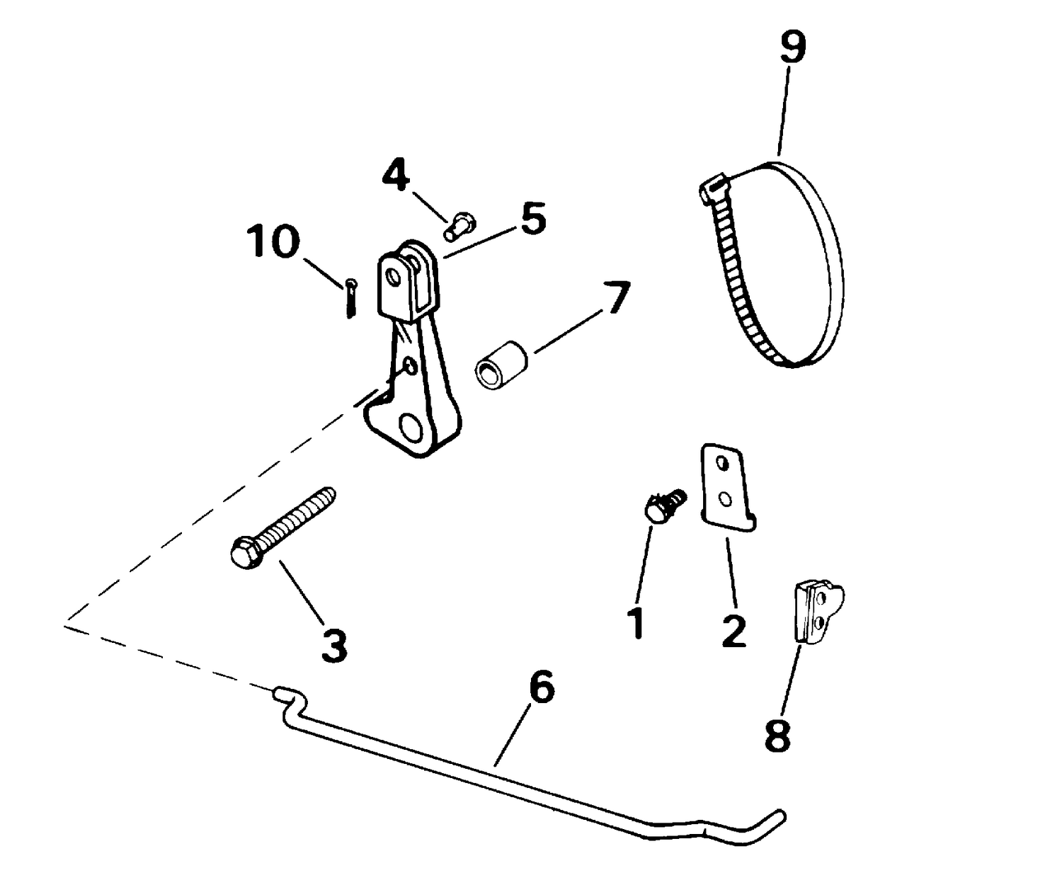 REMOTE CONTROL ADAPTER KIT - 9.9, 15 (2CYCLE)