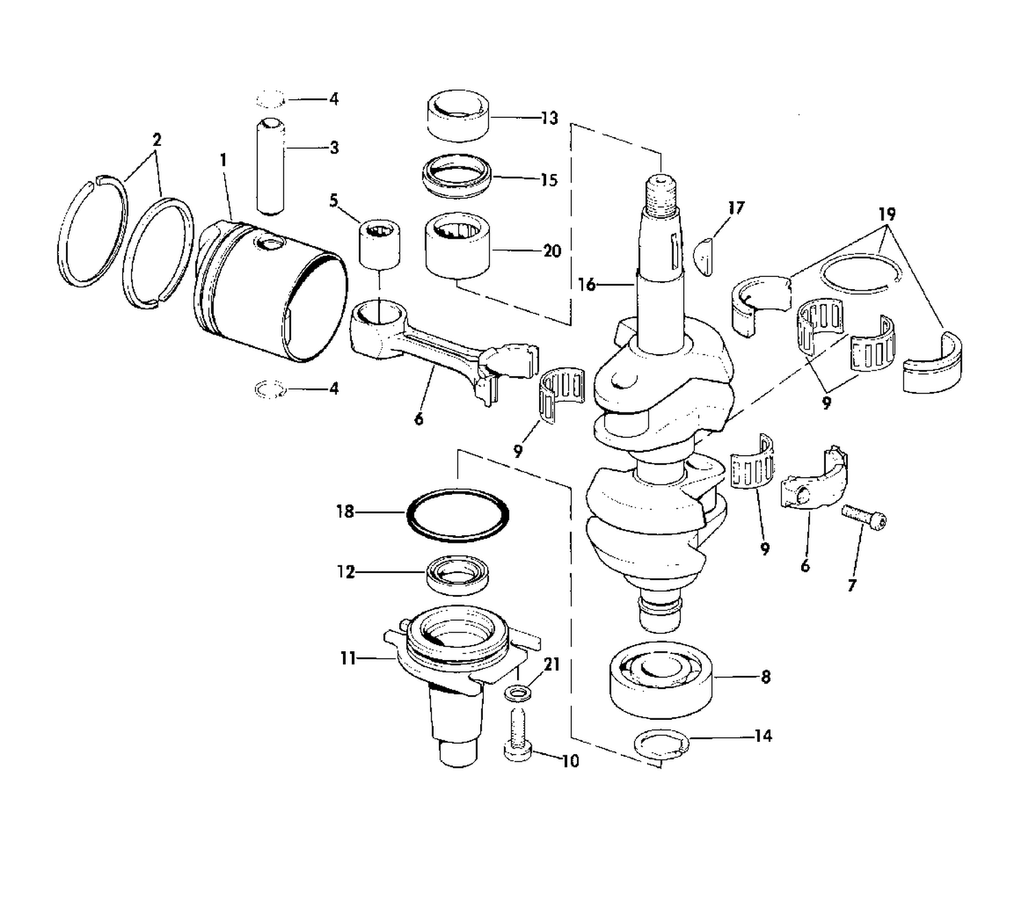 CRANKSHAFT & PISTON