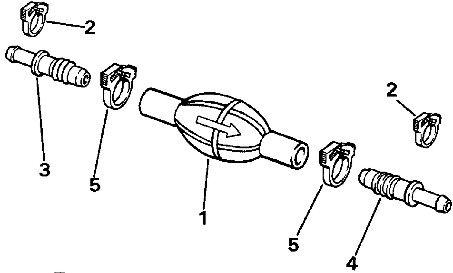 PRIMER BULB KIT - 3/8 IN. I.D. HOSE