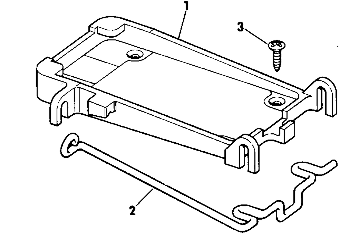 DECK MOUNT KIT-ELECTRIC OUTBOARD
