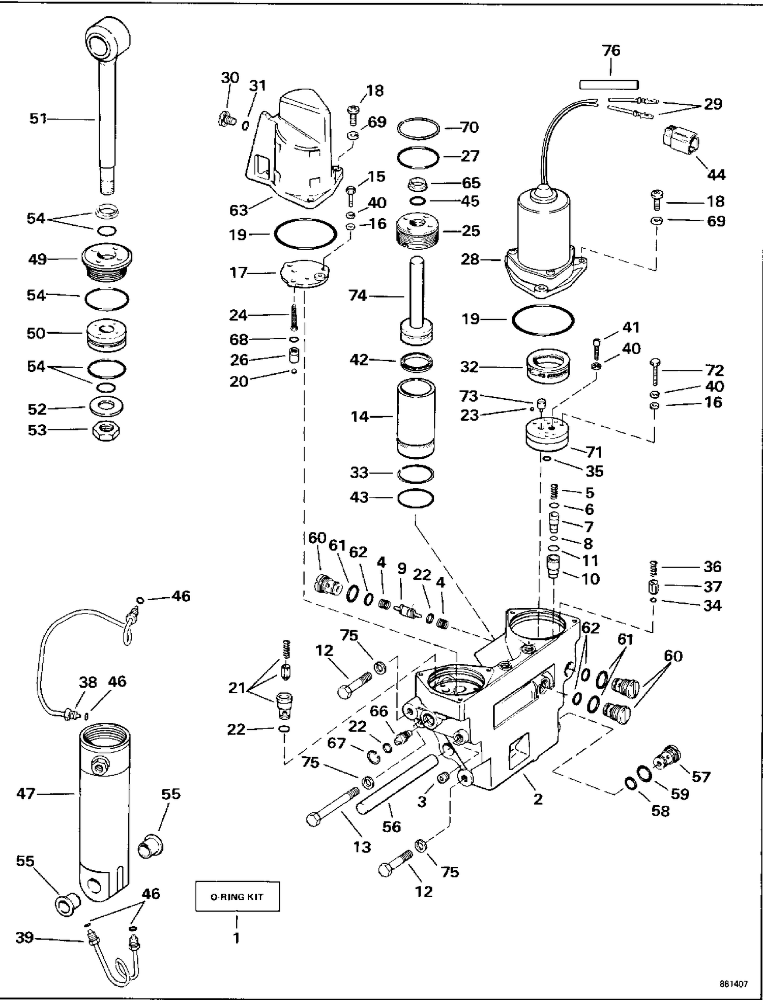 POWER TRIM/TILT HYDRAULIC ASSEMBLY